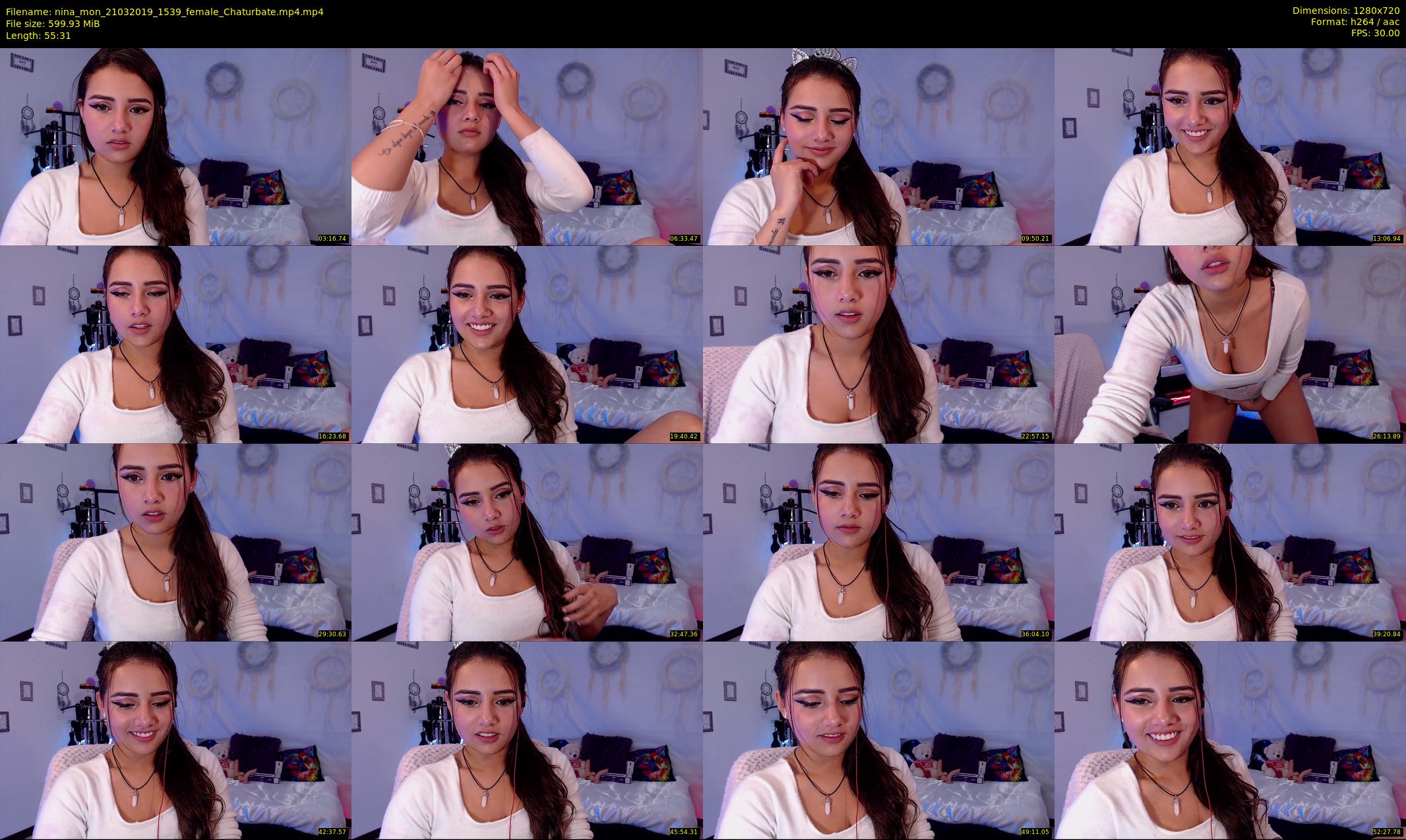 nina_mon — 56 minute Chaturbate female cam show recording, 720p, Mar 21, 2019