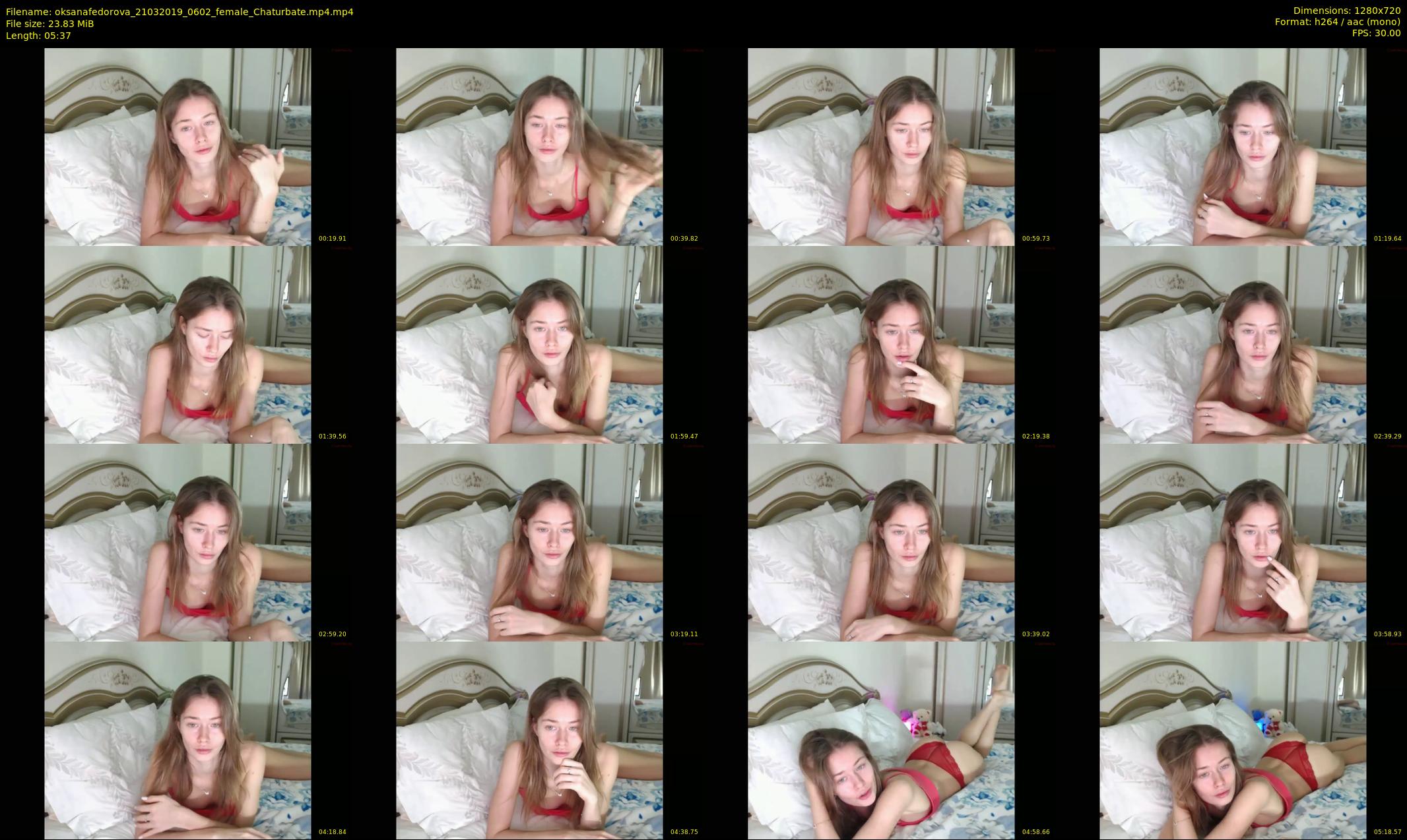 oksanafedorova — 6 minute Chaturbate female cam show recording, 720p, Mar 21, 2019