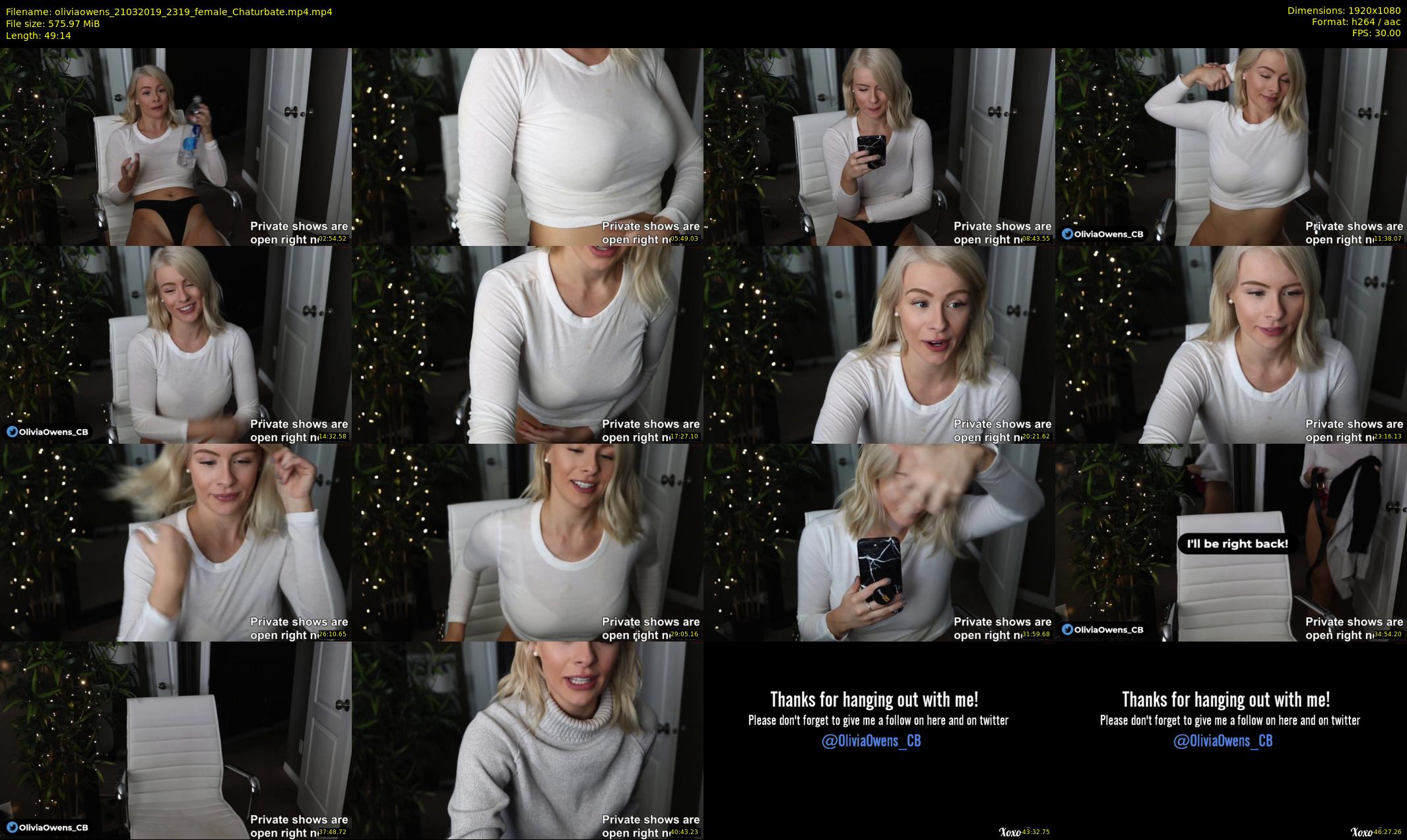 oliviaowens — 50 minute Chaturbate female cam show recording, 1080p, Mar 21, 2019