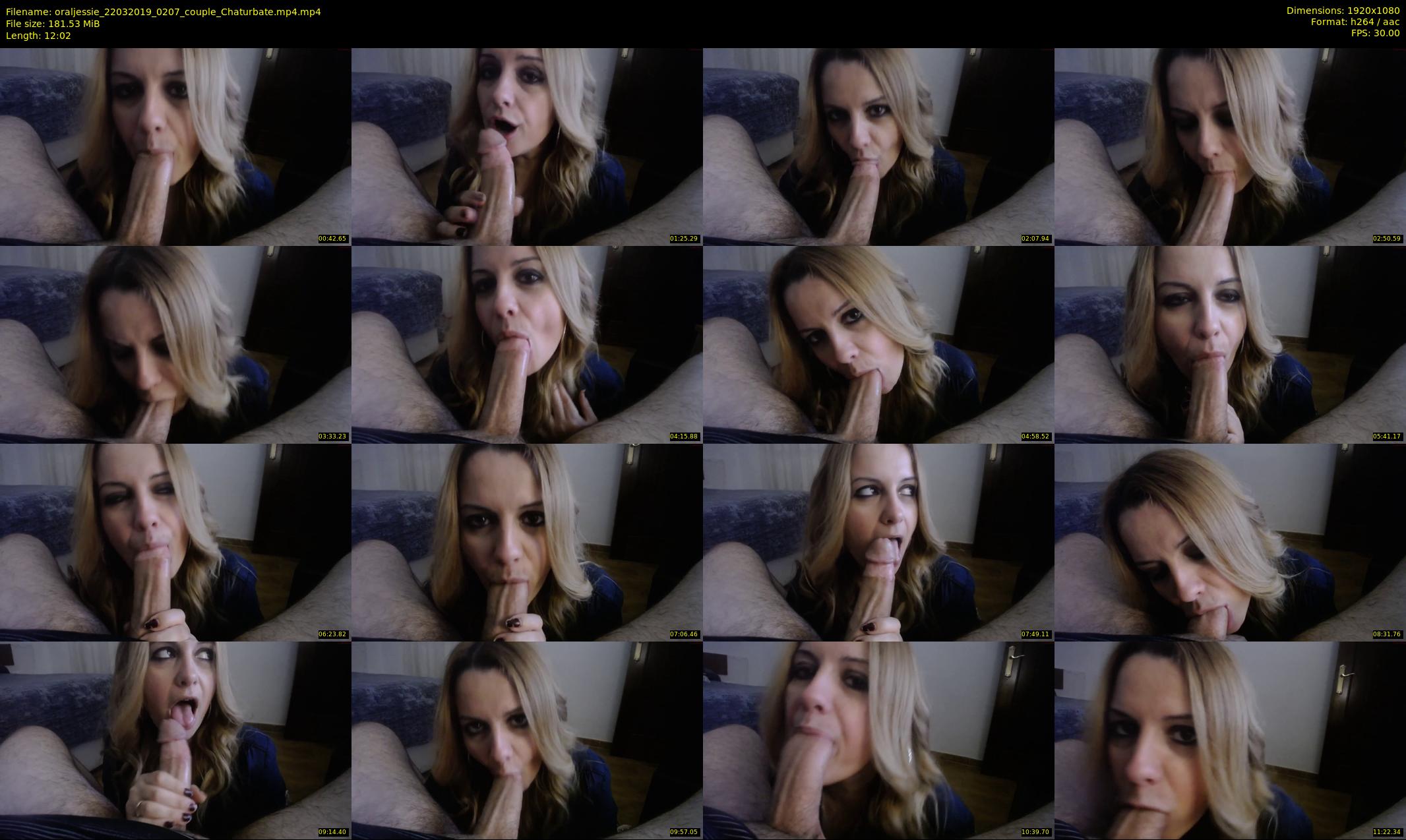 oraljessie — 13 minute Chaturbate couple cam show recording, 1080p, Mar 22, 2019