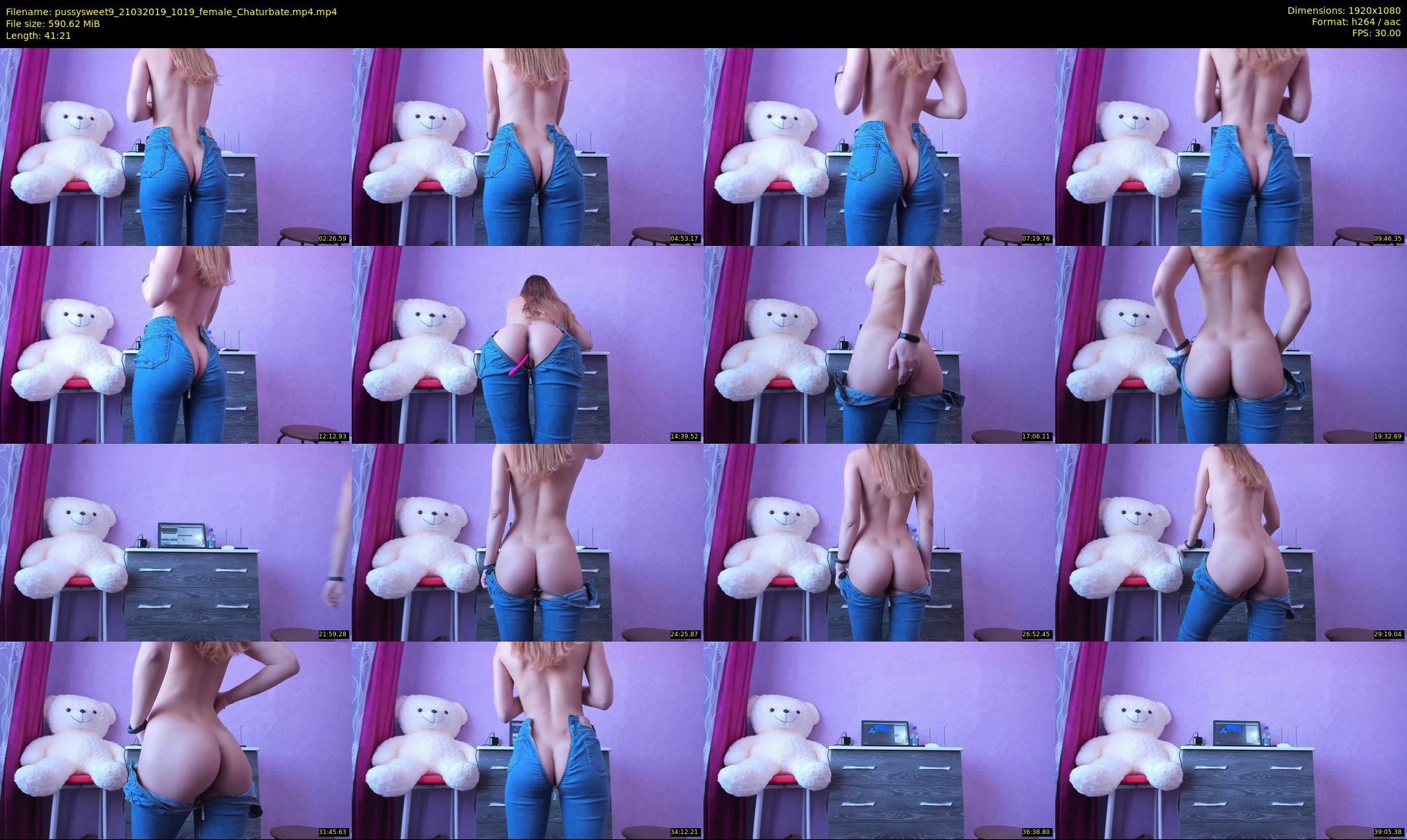 pussysweet9 — 42 minute Chaturbate female cam show recording, 1080p, Mar 21, 2019