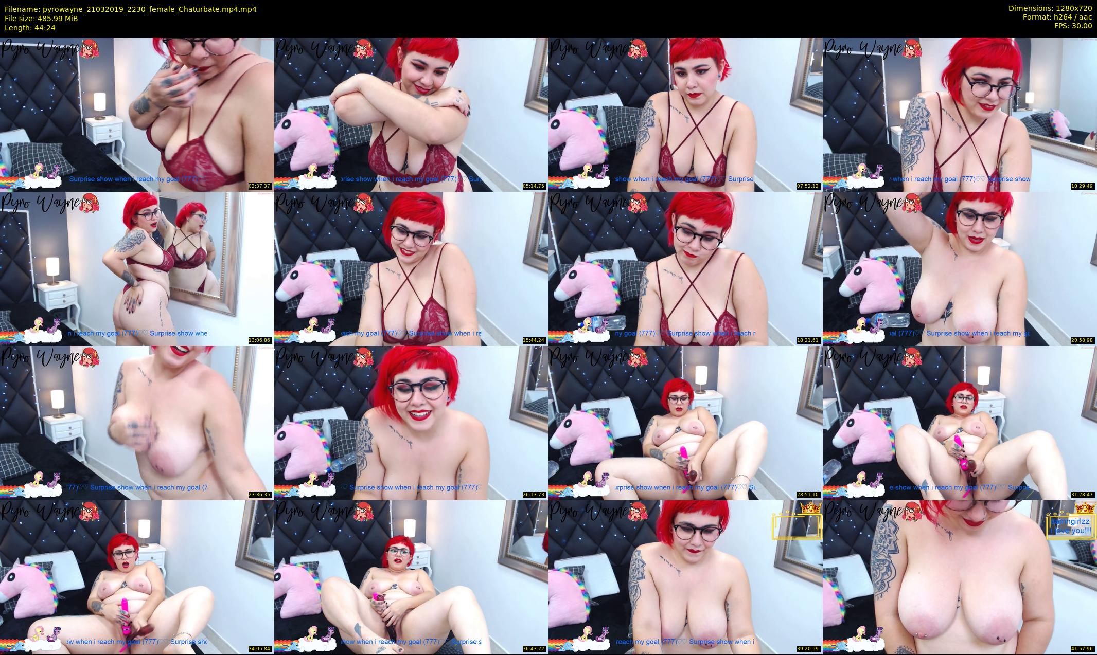 pyrowayne — 45 minute Chaturbate female cam show recording, 720p, Mar 21, 2019