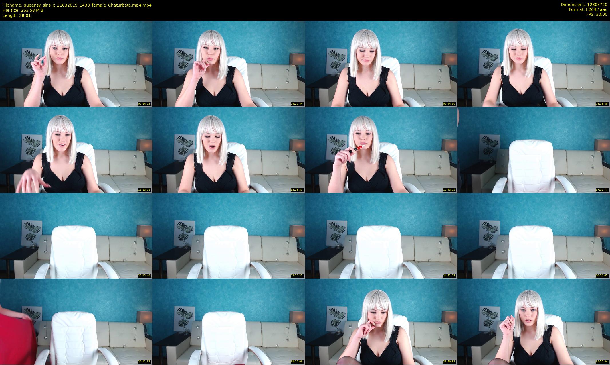 queensy_sins_x — 39 minute Chaturbate female cam show recording, 720p, Mar 21, 2019