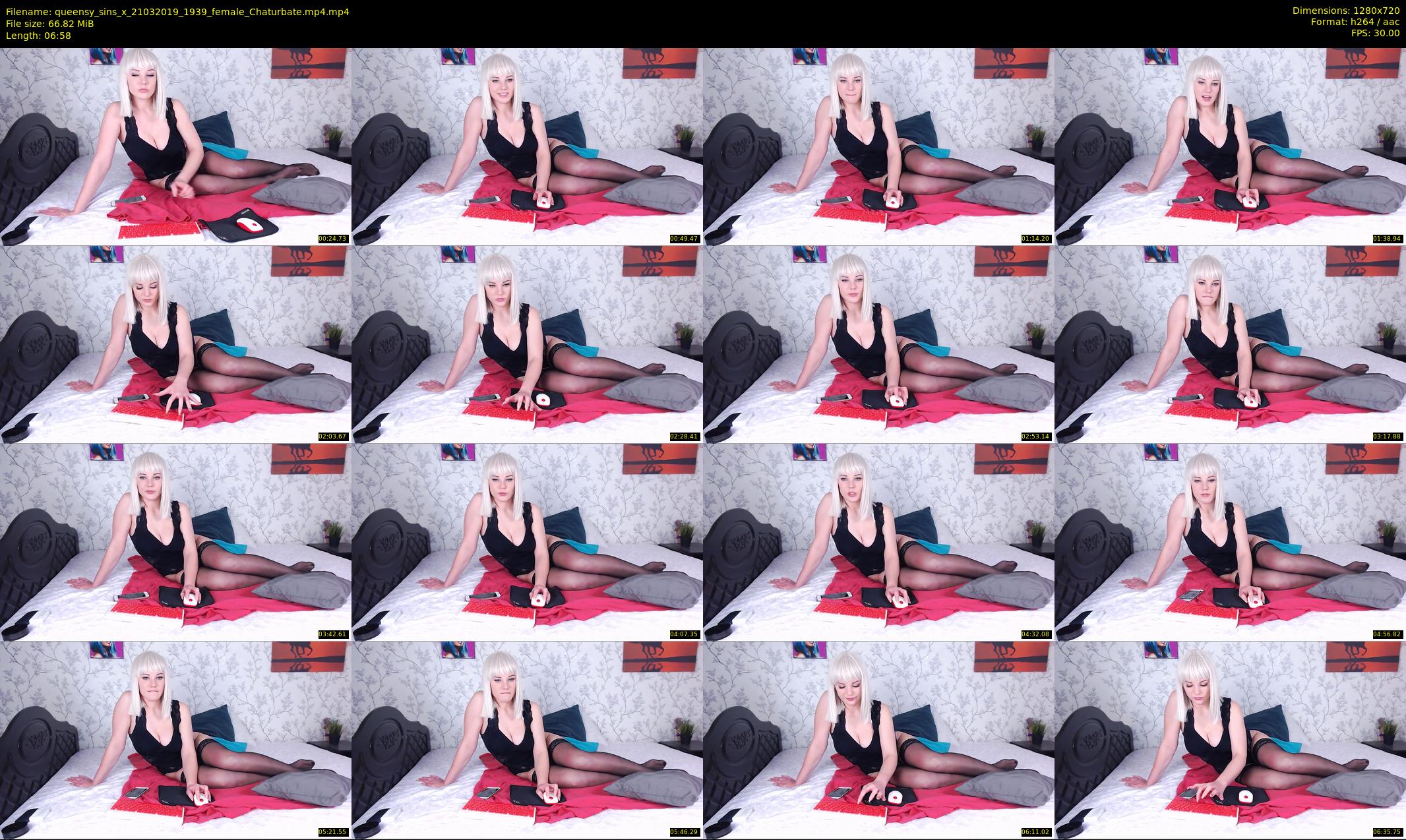 queensy_sins_x — 7 minute Chaturbate female cam show recording, 720p, Mar 21, 2019
