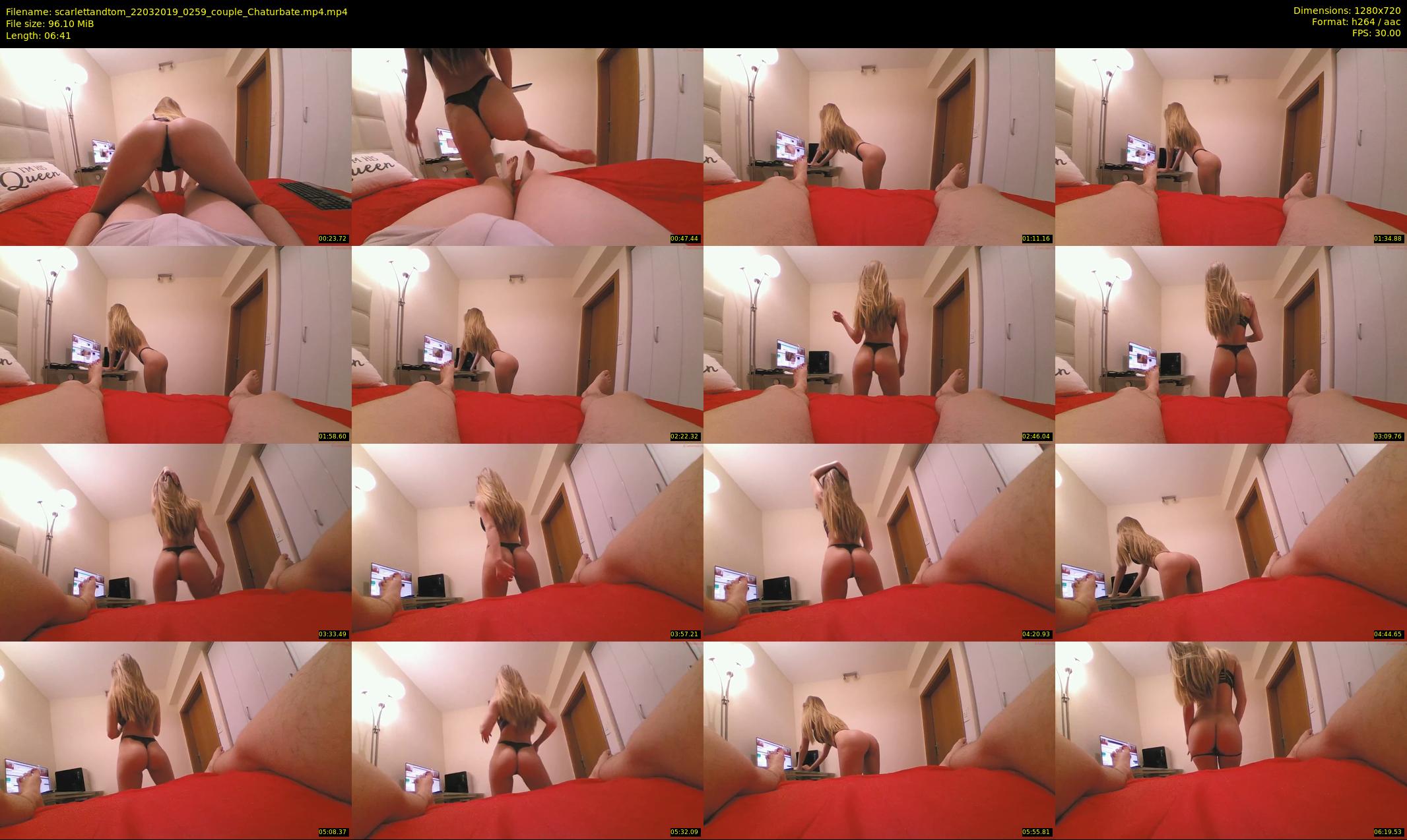 scarlettandtom — 7 minute Chaturbate couple cam show recording, 720p, Mar 22, 2019