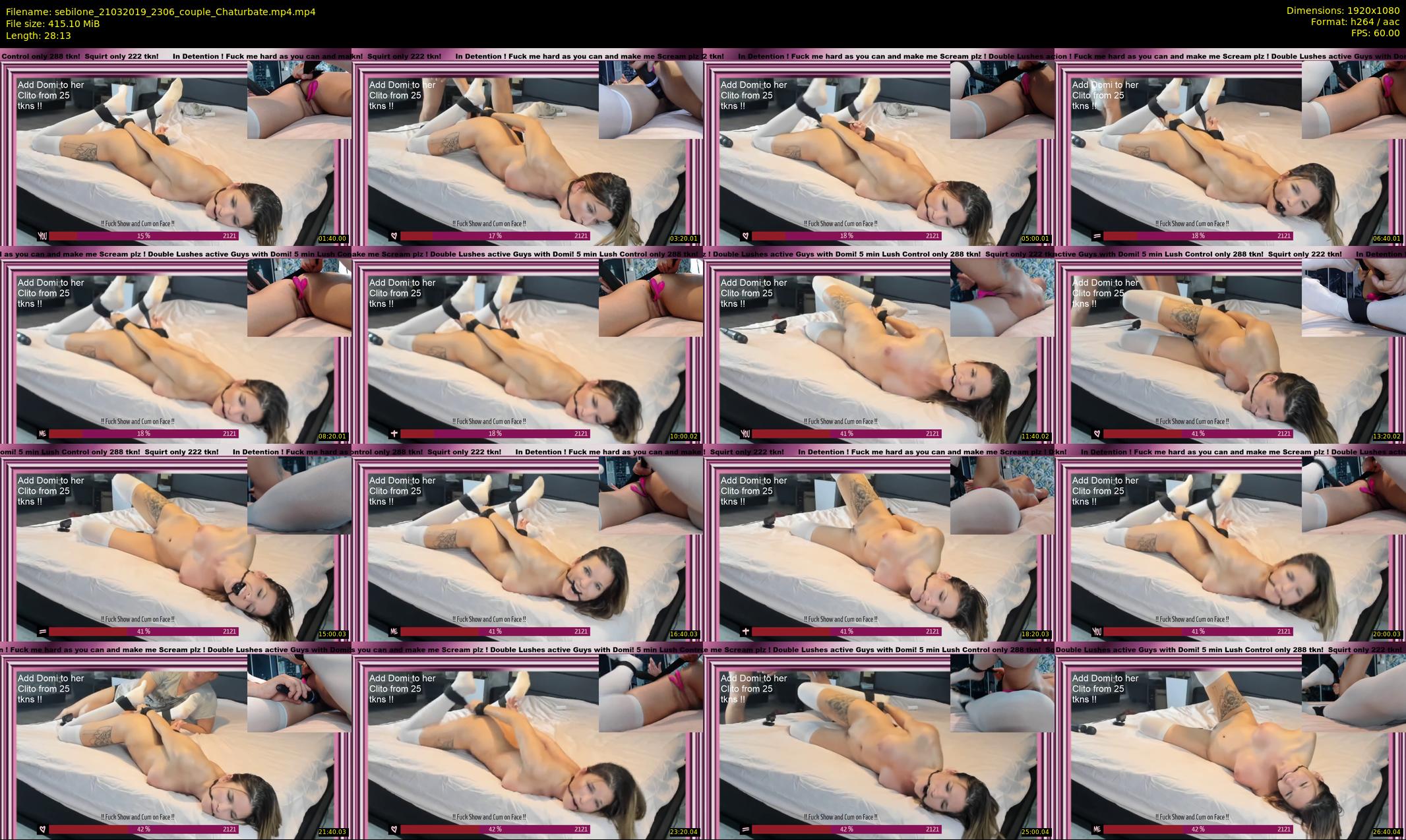 sebilone — 29 minute Chaturbate couple cam show recording, 1080p, Mar 21, 2019