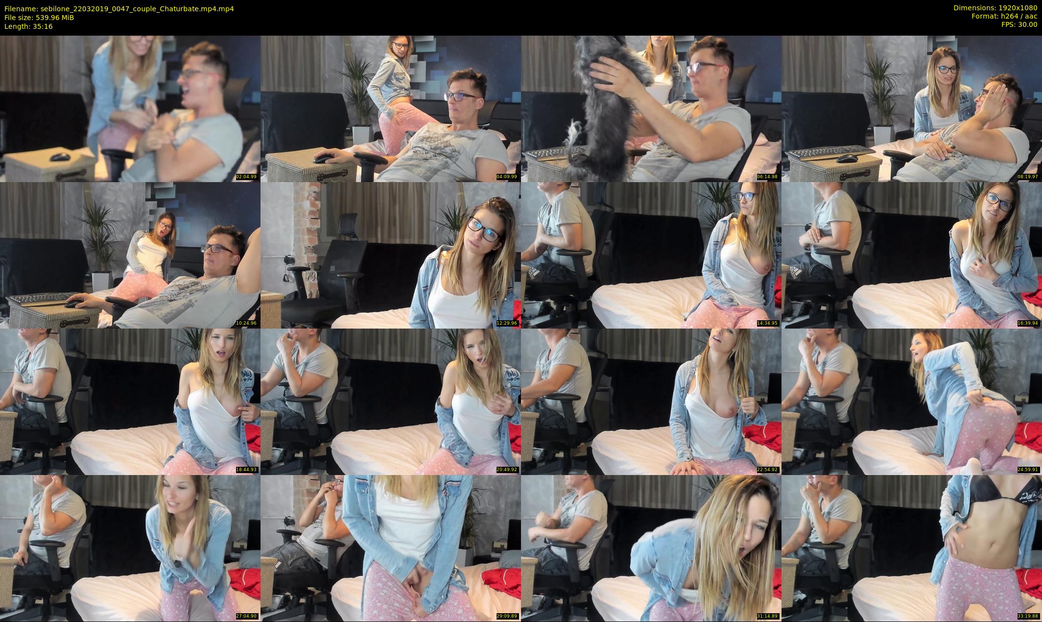 sebilone — 36 minute Chaturbate couple cam show recording, 1080p, Mar 22, 2019