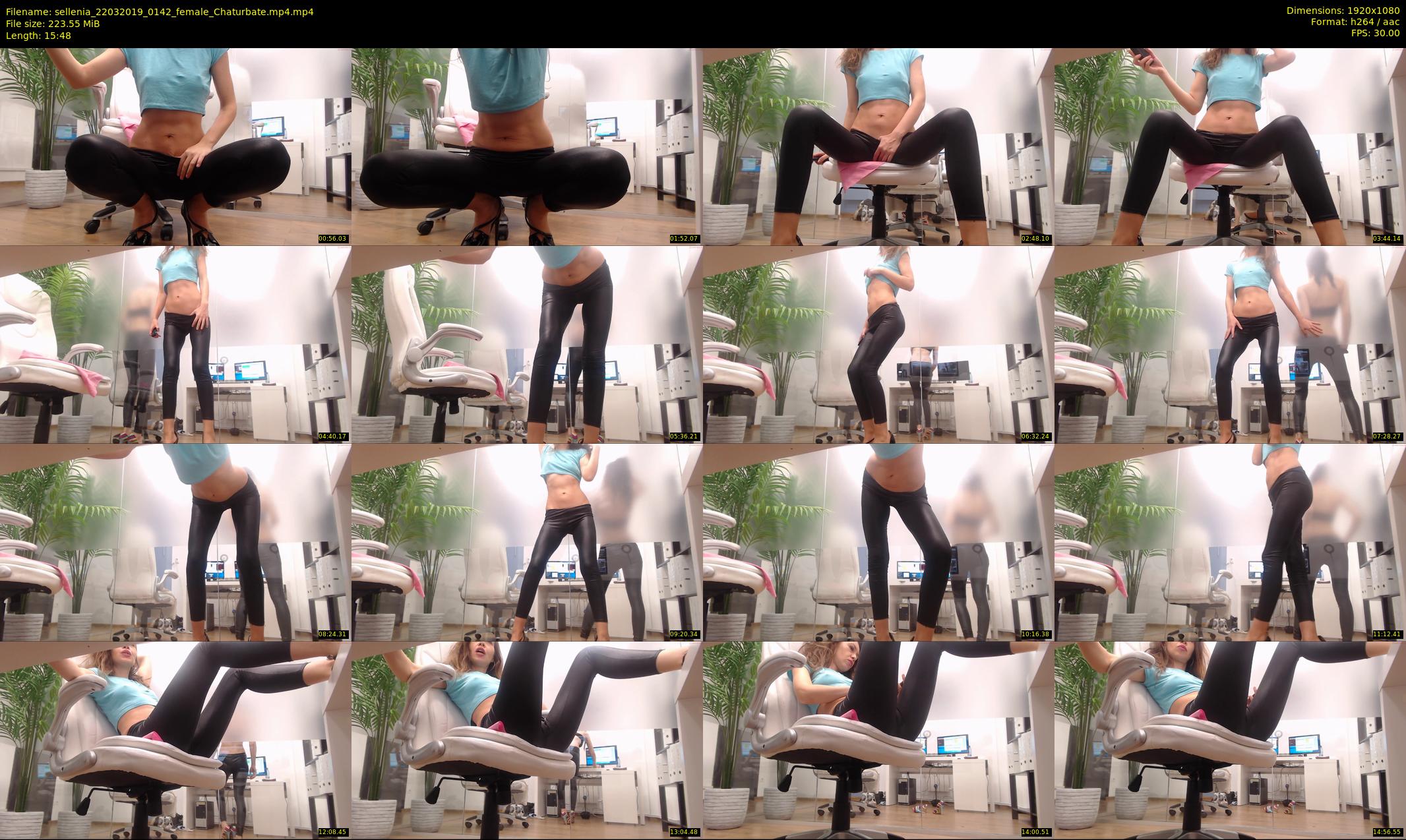 sellenia — 16 minute Chaturbate female cam show recording, 1080p, Mar 22, 2019
