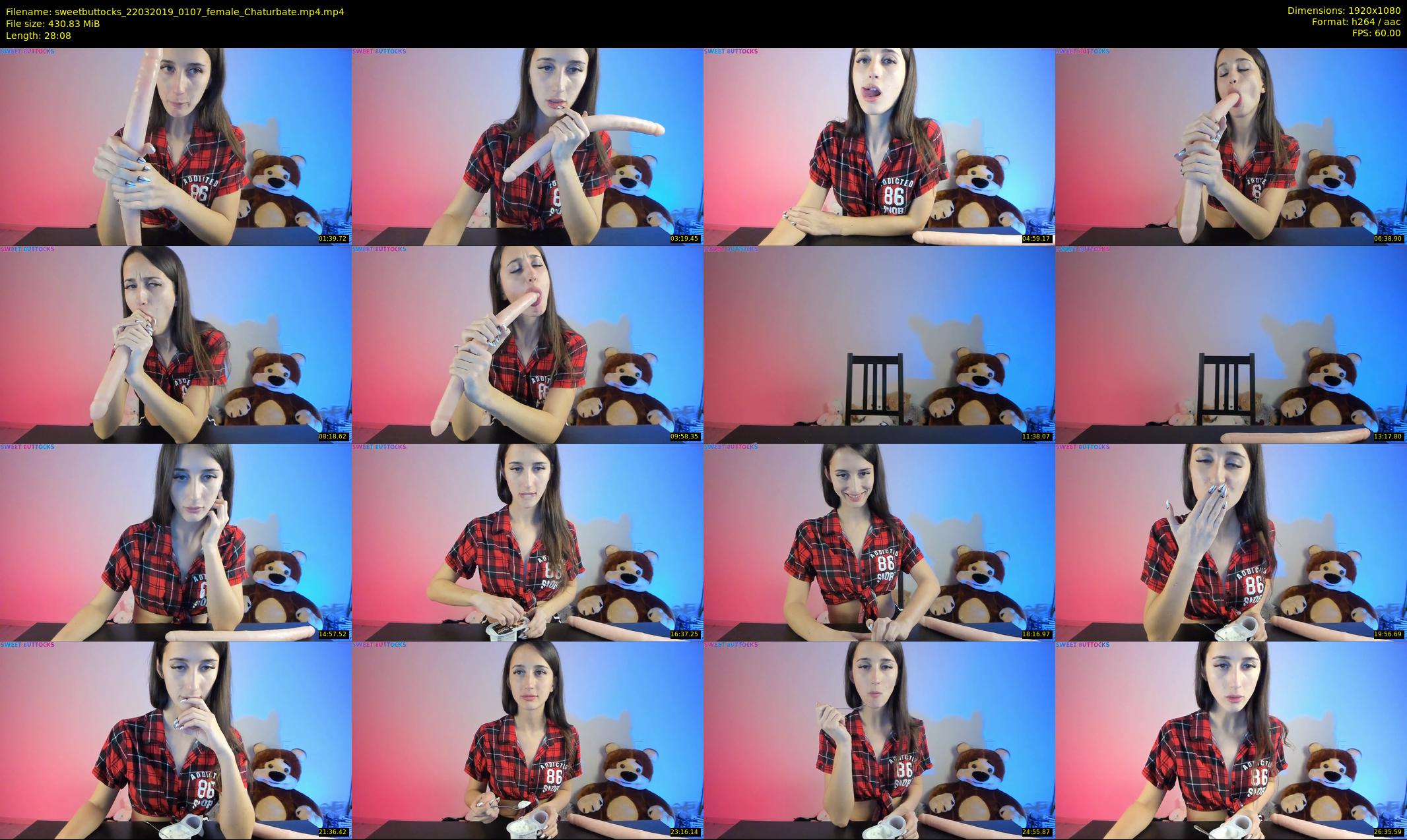 sweetbuttocks — 29 minute Chaturbate female cam show recording, 1080p, Mar 22, 2019