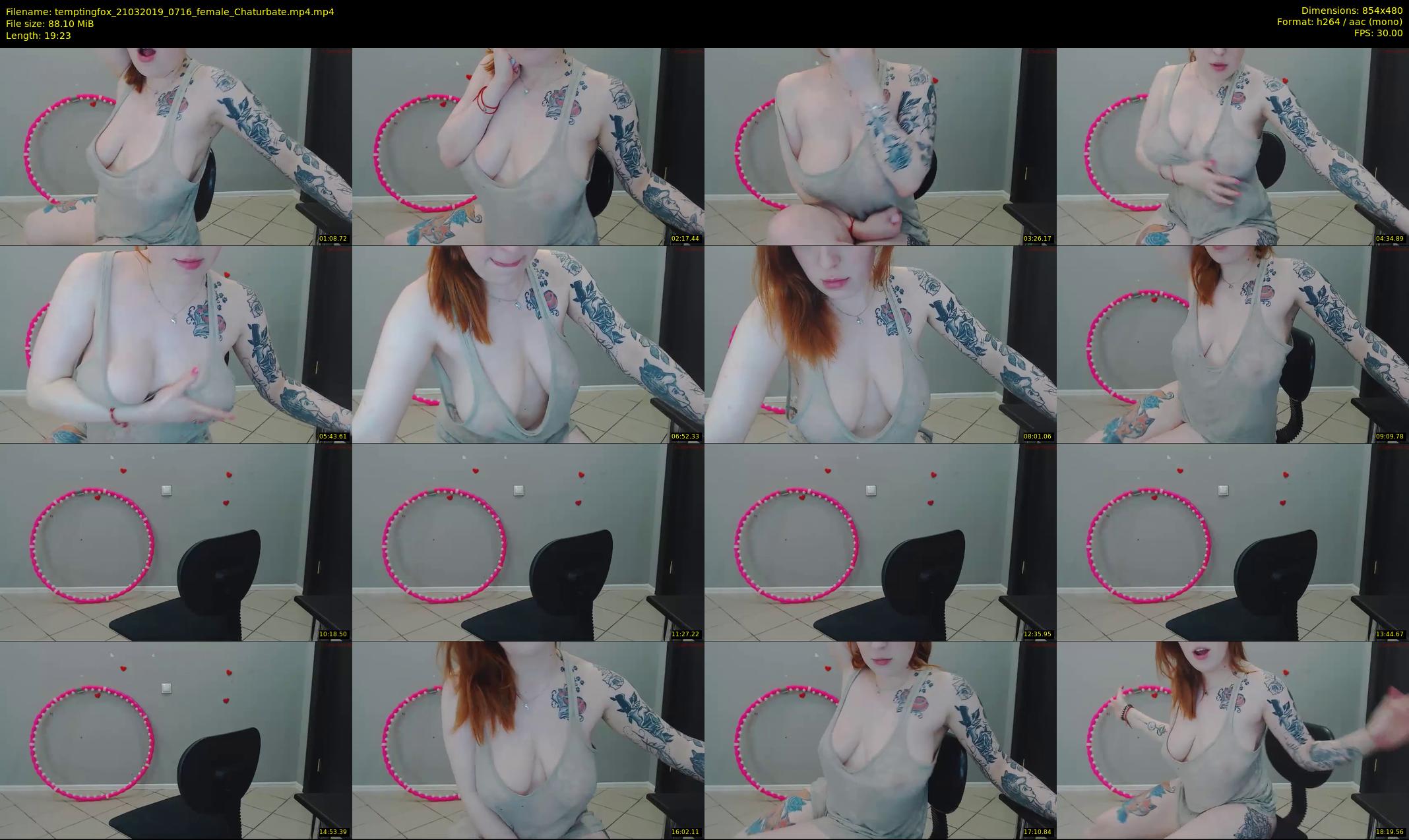 temptingfox — 20 minute Chaturbate female cam show recording, 480p, Mar 21, 2019
