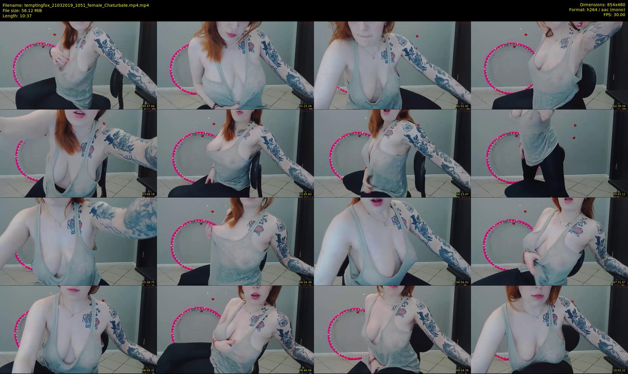 temptingfox — 11 minute Chaturbate female cam show recording, 480p, Mar 21, 2019