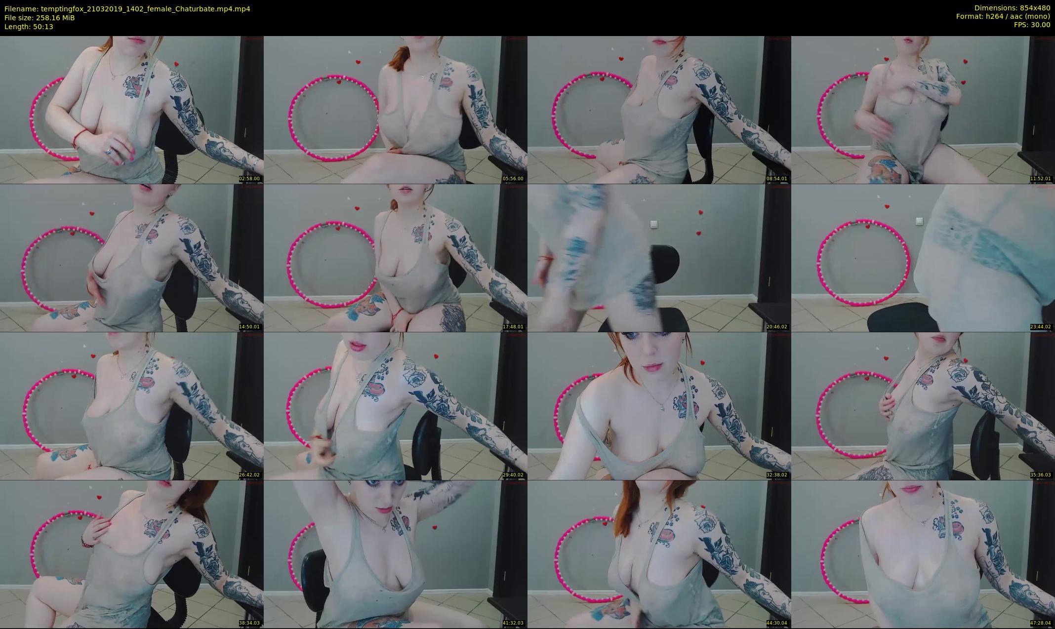 temptingfox — 51 minute Chaturbate female cam show recording, 480p, Mar 21, 2019