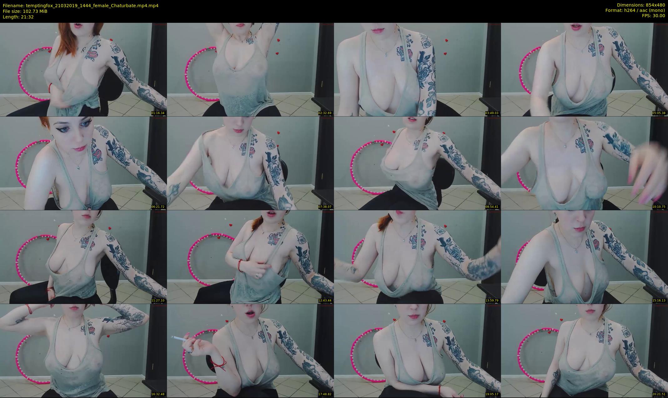 temptingfox — 22 minute Chaturbate female cam show recording, 480p, Mar 21, 2019