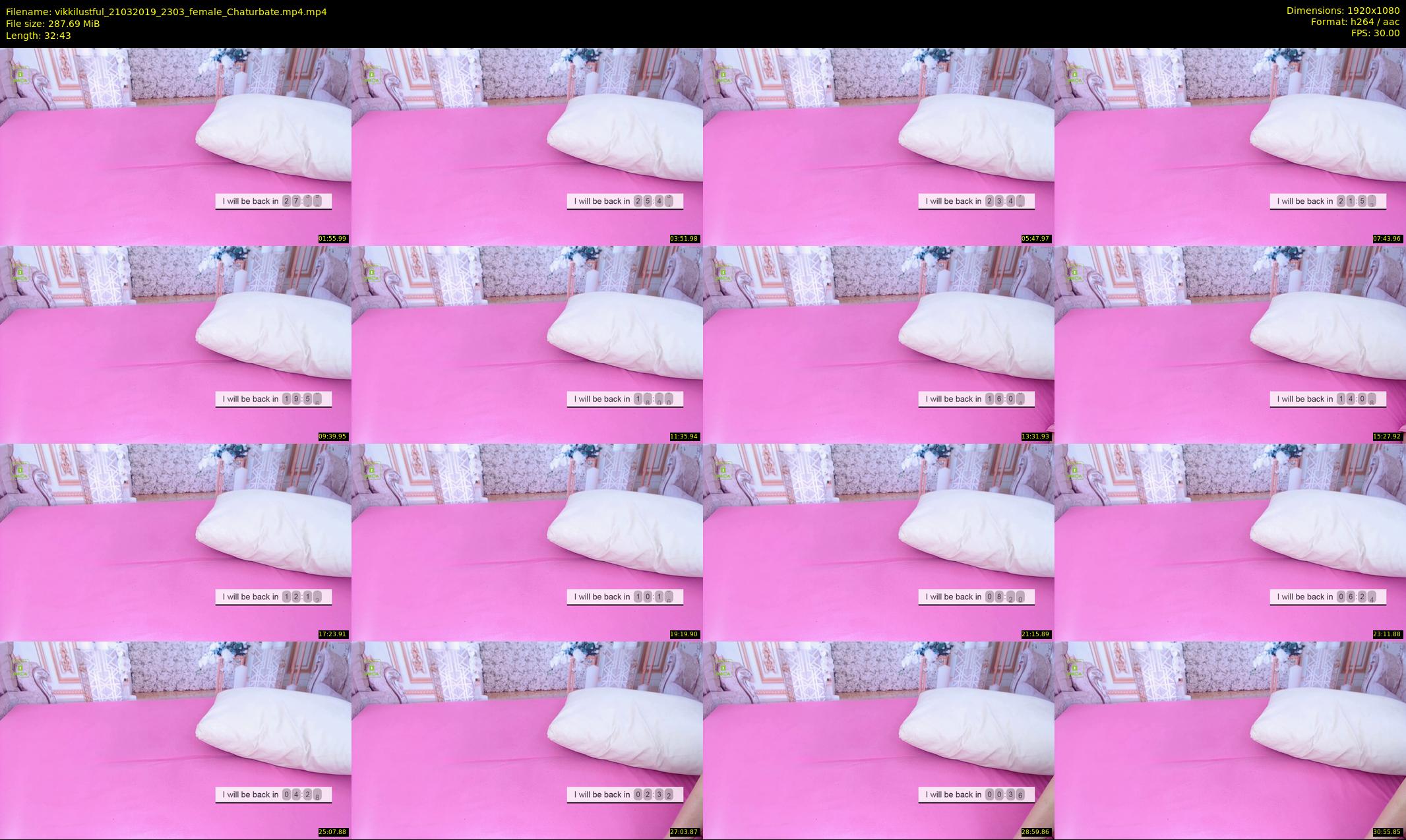 vikkilustful — 33 minute Chaturbate female cam show recording, 1080p, Mar 21, 2019