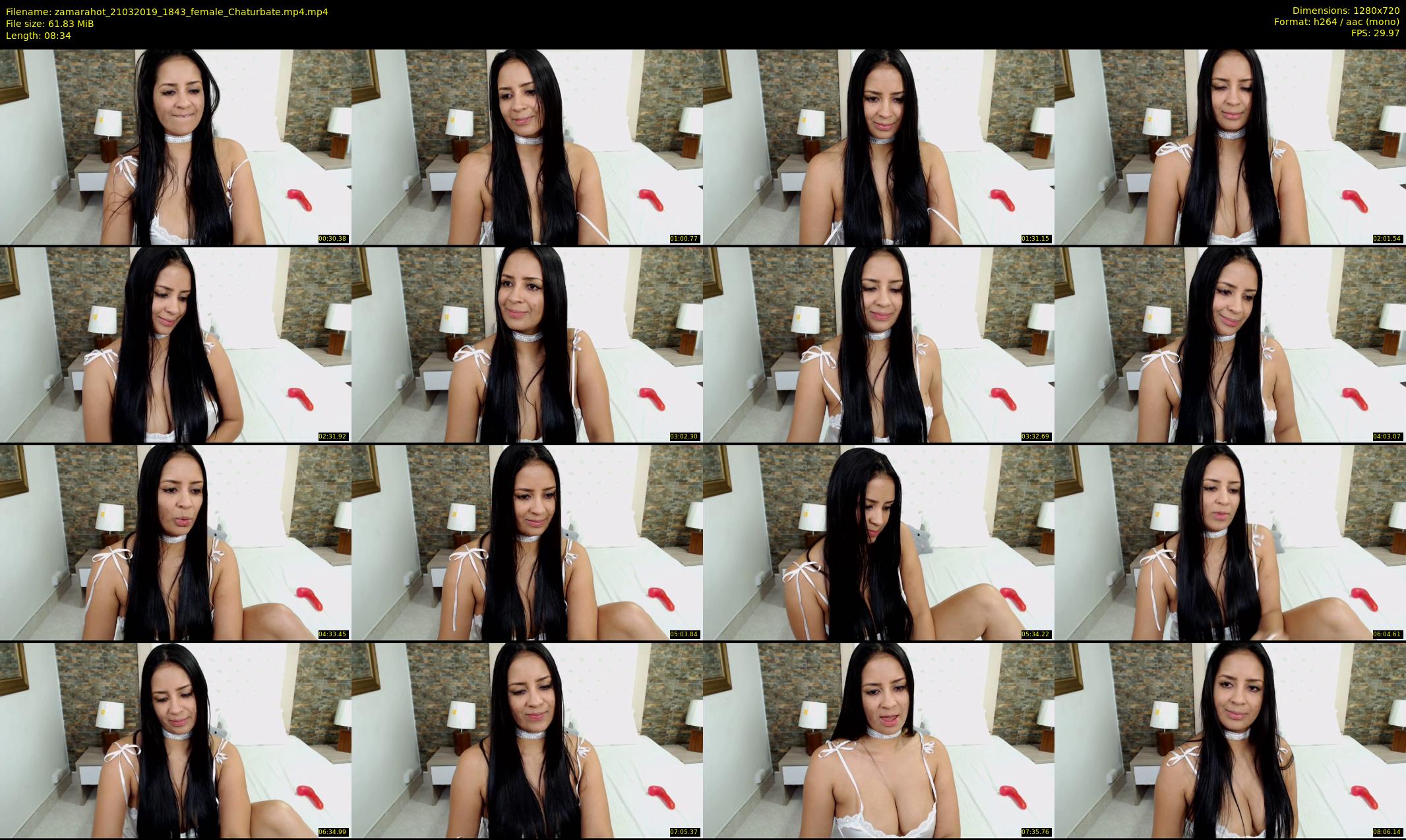 zamarahot — 9 minute Chaturbate female cam show recording, 720p, Mar 21, 2019