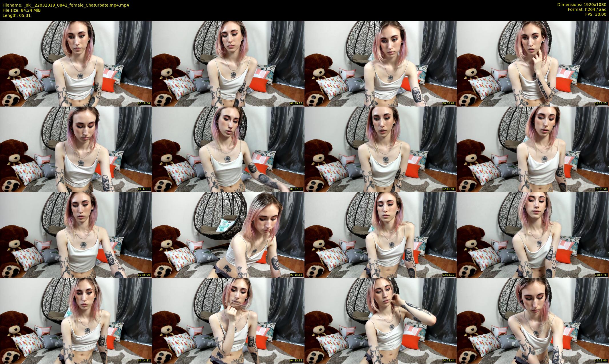 _0k_ — 6 minute Chaturbate female cam show recording, 1080p, Mar 22, 2019
