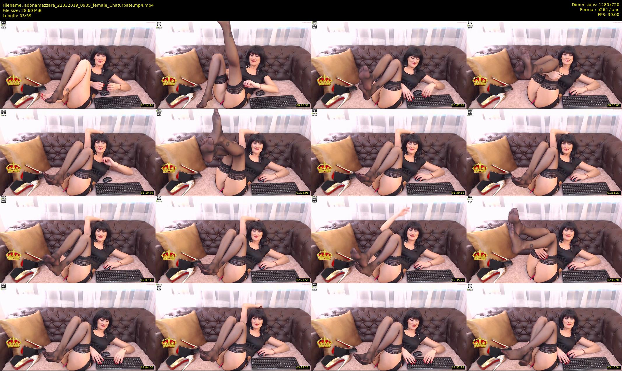 adonamazzara — 4 minute Chaturbate female cam show recording, 720p, Mar 22, 2019