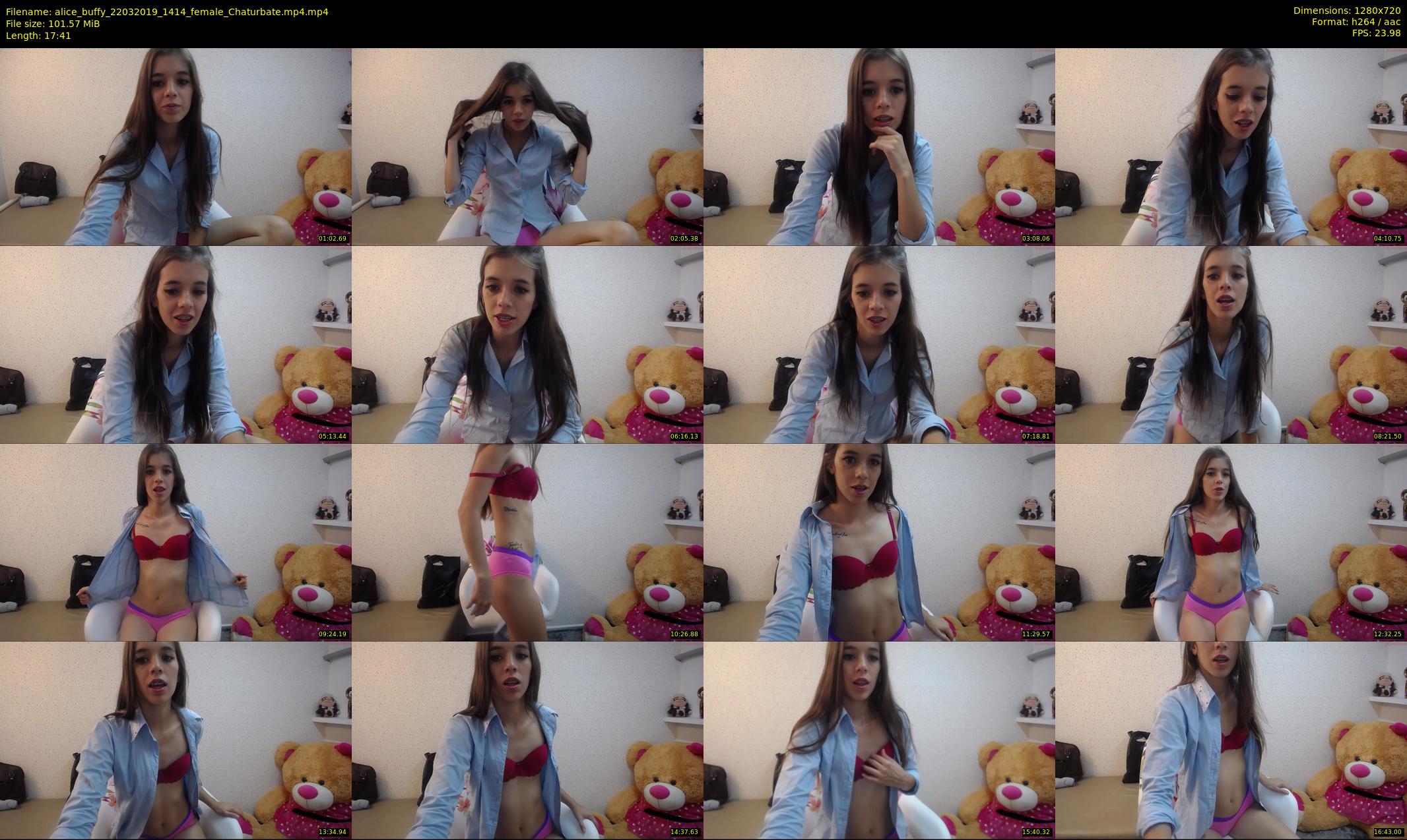 alice_buffy — 18 minute Chaturbate female cam show recording, 720p, Mar 22, 2019