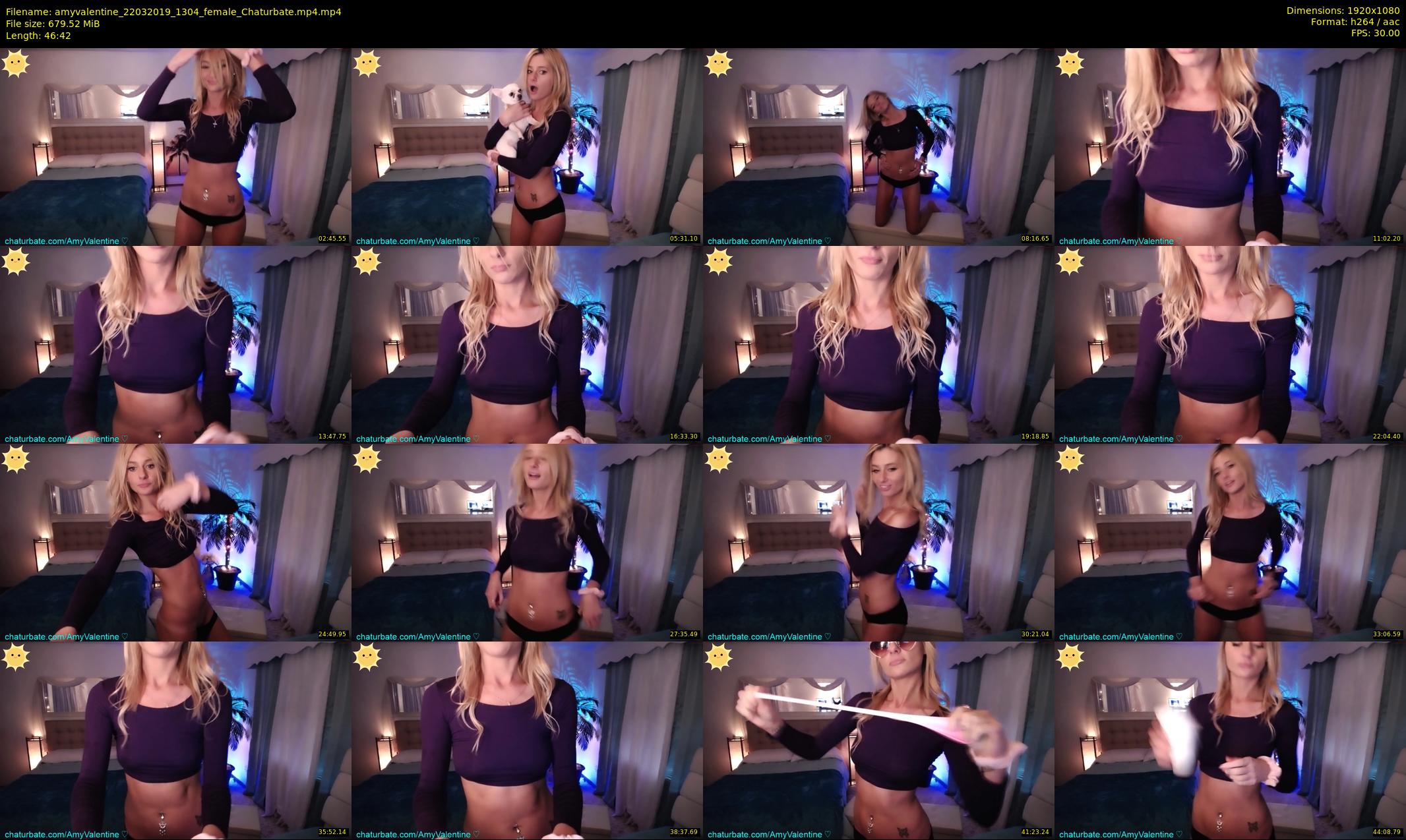 amyvalentine — 47 minute Chaturbate female cam show recording, 1080p, Mar 22, 2019