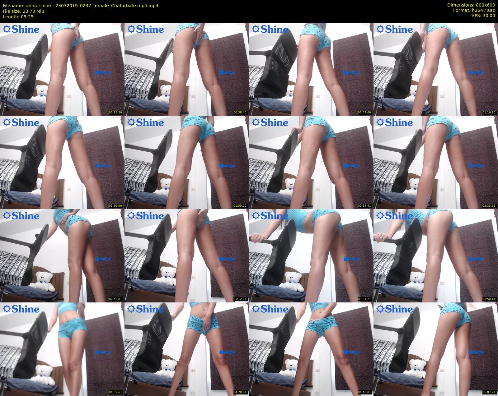 anna_shine_ — 6 minute Chaturbate female cam show recording, 480p, Mar 23, 2019