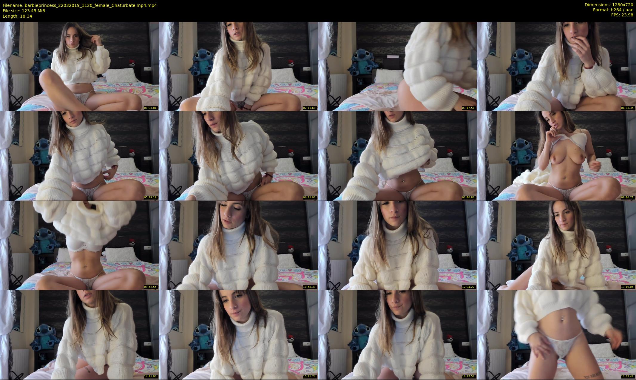 barbieprincess — 19 minute Chaturbate female cam show recording, 720p, Mar 22, 2019