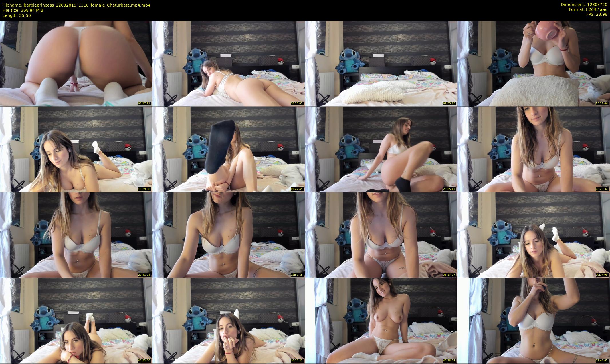 barbieprincess — 56 minute Chaturbate female cam show recording, 720p, Mar 22, 2019