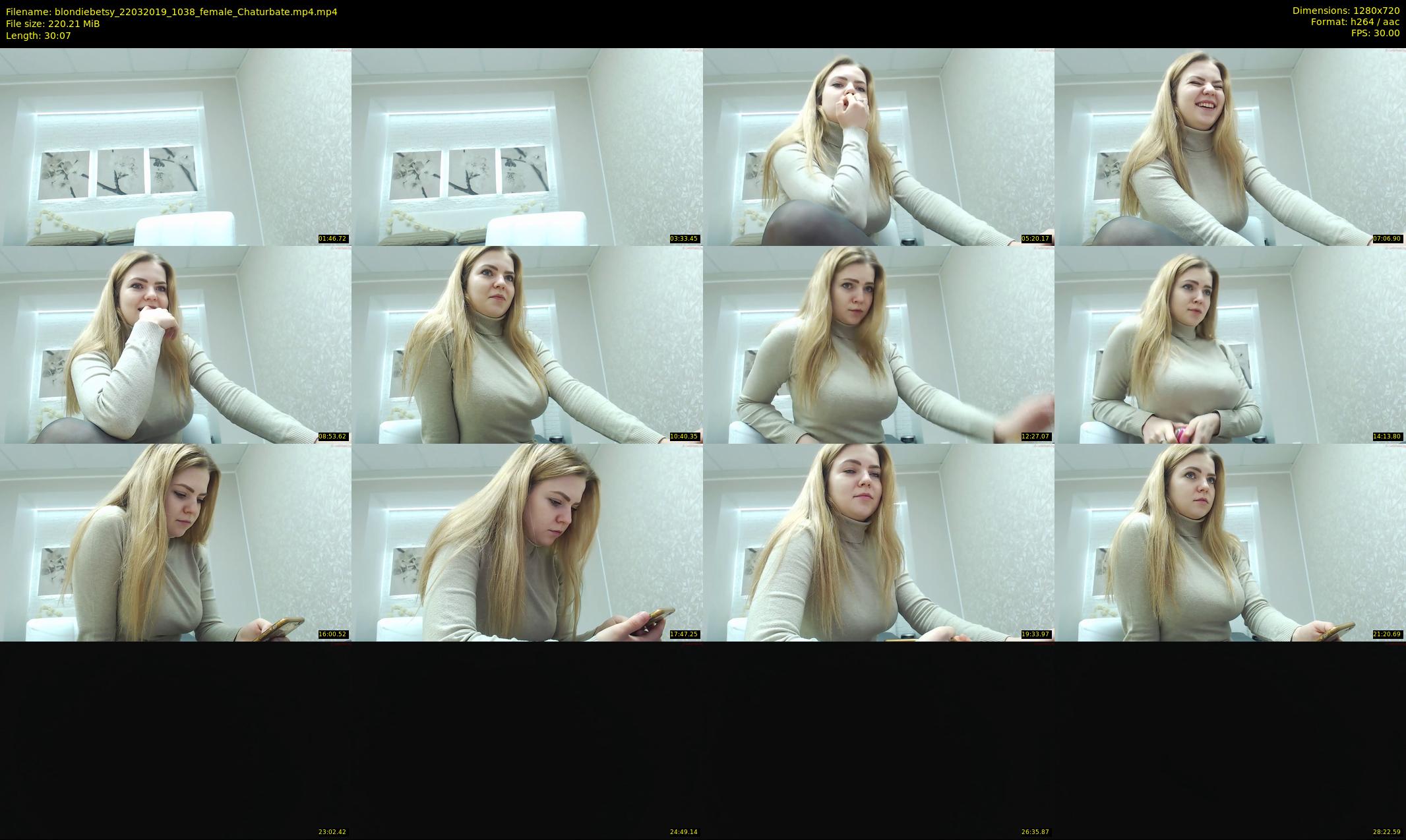 blondiebetsy — 31 minute Chaturbate female cam show recording, 720p, Mar 22, 2019