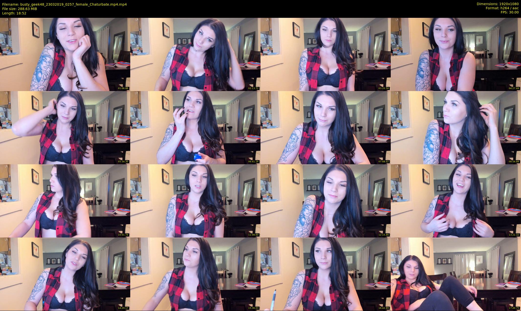 busty_geek48 — 19 minute Chaturbate female cam show recording, 1080p, Mar 23, 2019