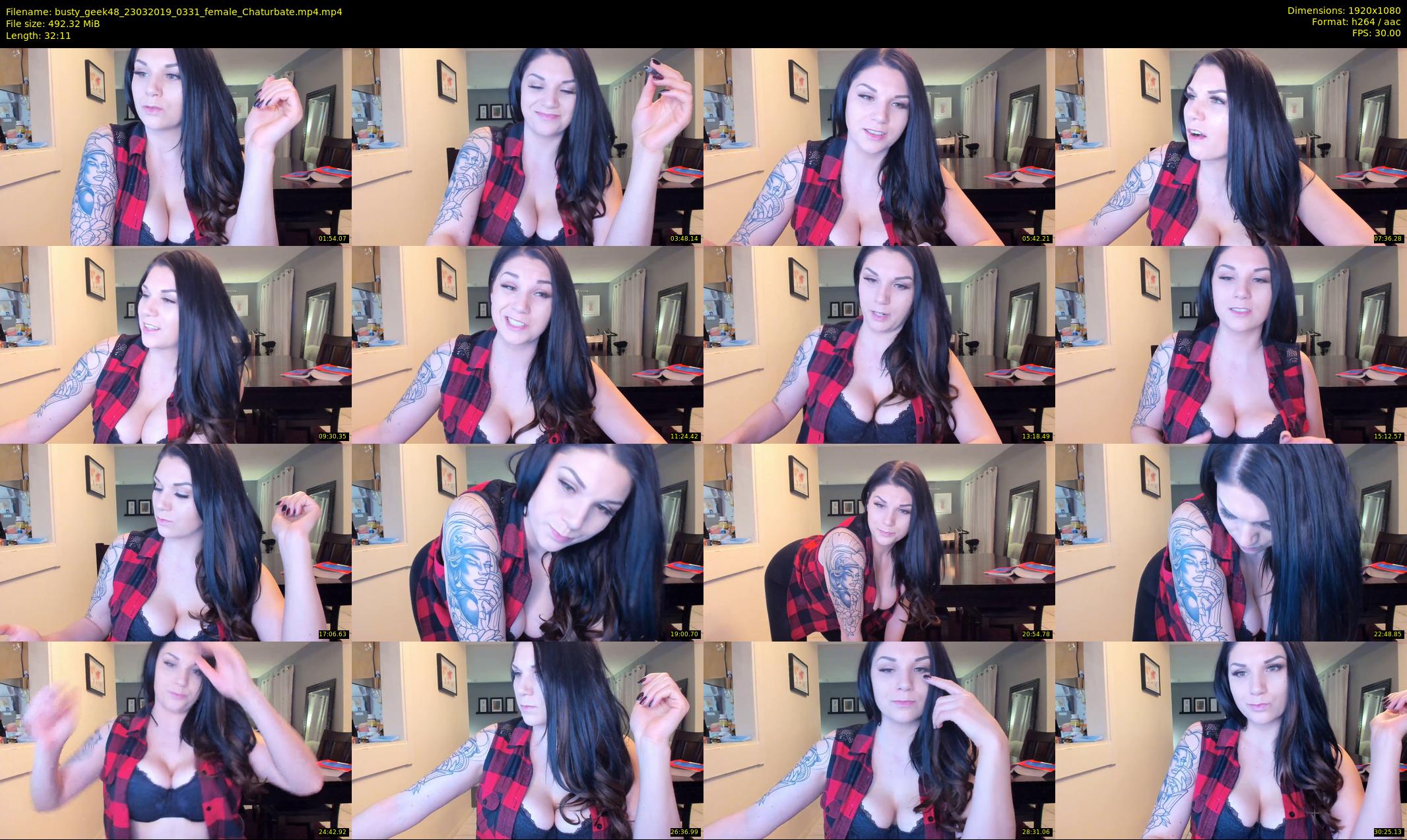 busty_geek48 — 33 minute Chaturbate female cam show recording, 1080p, Mar 23, 2019