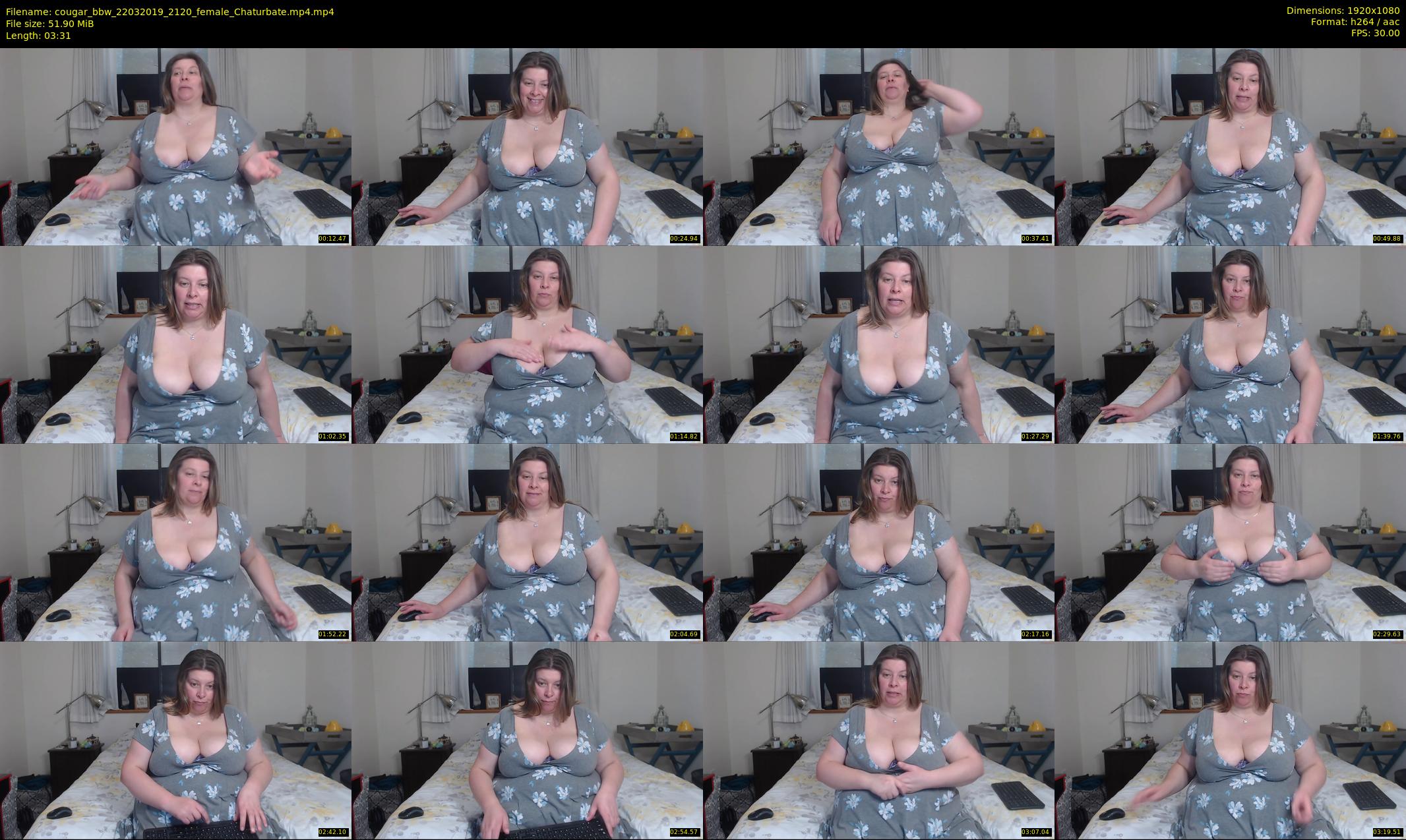 cougar_bbw — 4 minute Chaturbate female cam show recording, 1080p, Mar 22, 2019