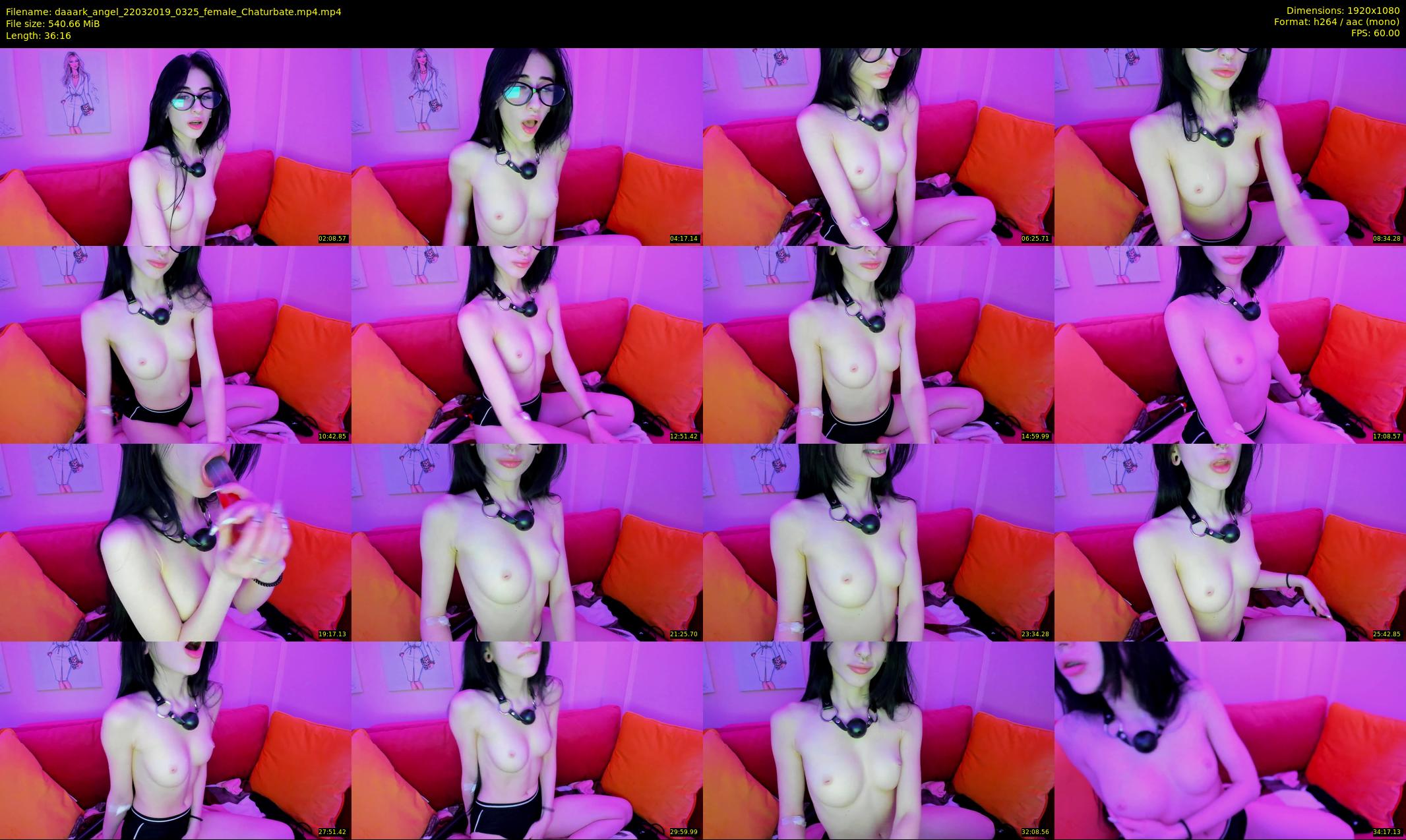 daaark_angel — 37 minute Chaturbate female cam show recording, 1080p, Mar 22, 2019