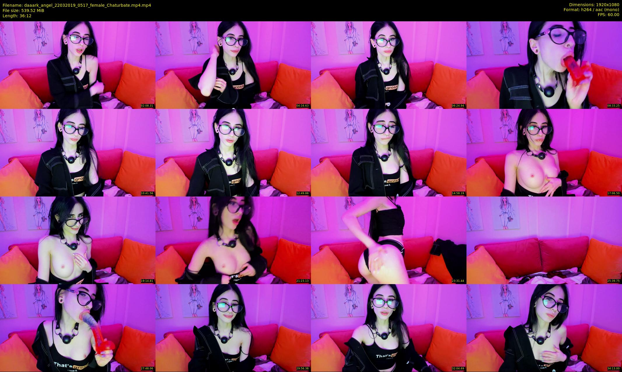 daaark_angel — 37 minute Chaturbate female cam show recording, 1080p, Mar 22, 2019