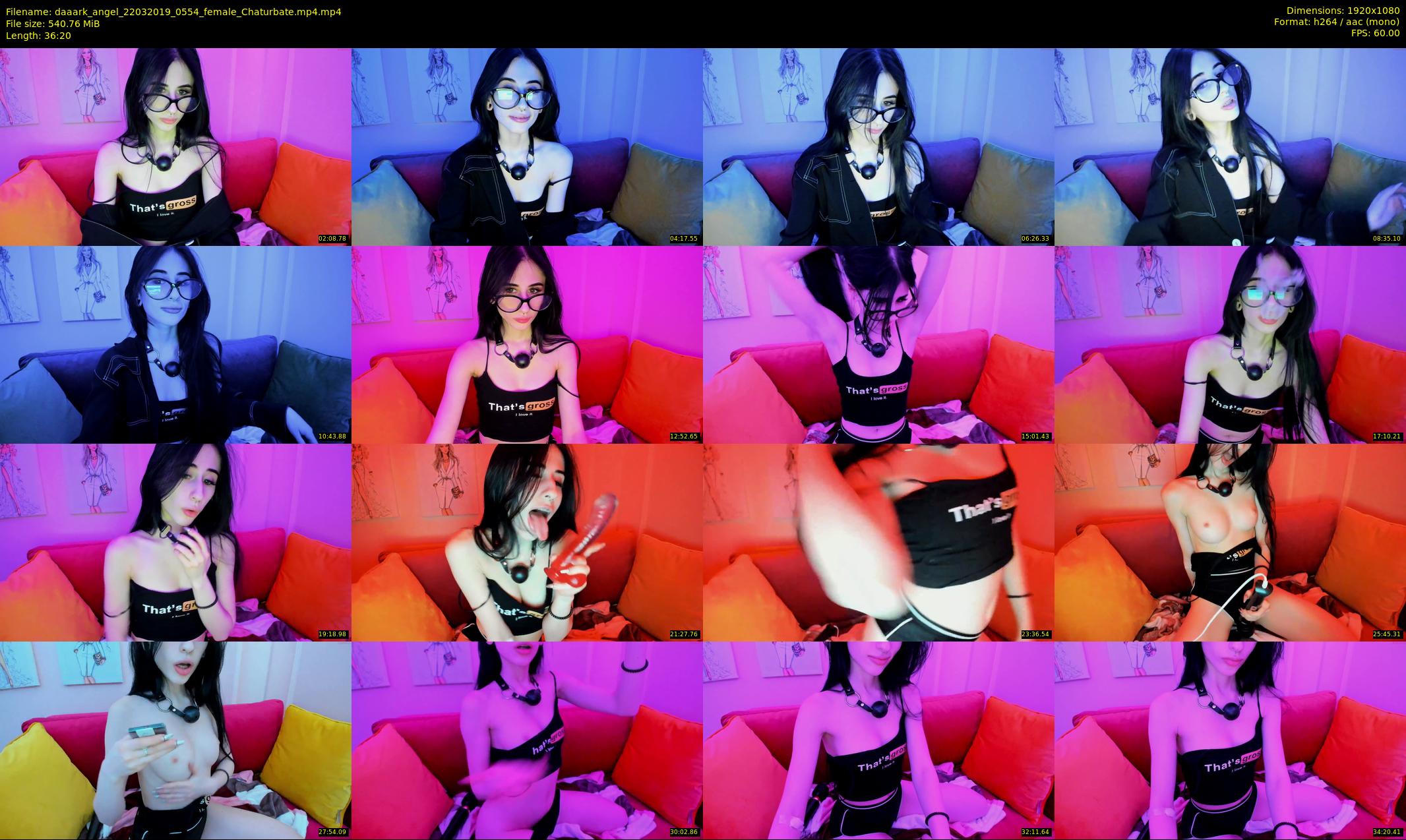 daaark_angel — 37 minute Chaturbate female cam show recording, 1080p, Mar 22, 2019