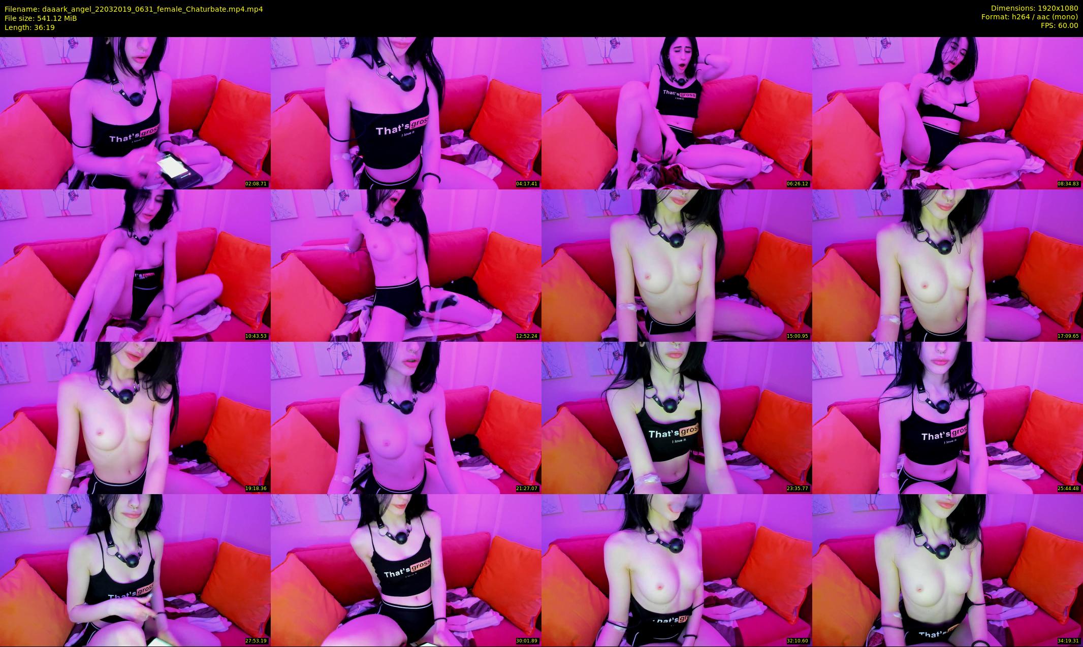 daaark_angel — 37 minute Chaturbate female cam show recording, 1080p, Mar 22, 2019