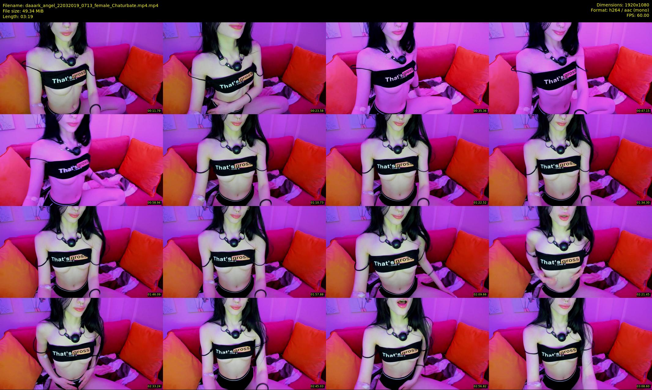 daaark_angel — 4 minute Chaturbate female cam show recording, 1080p, Mar 22, 2019