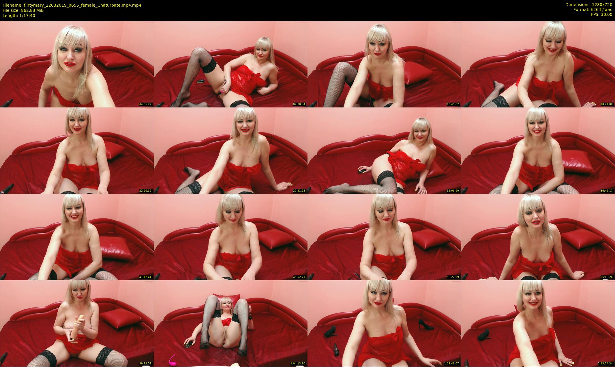 flirtymary — 78 minute Chaturbate female cam show recording, 720p, Mar 22, 2019