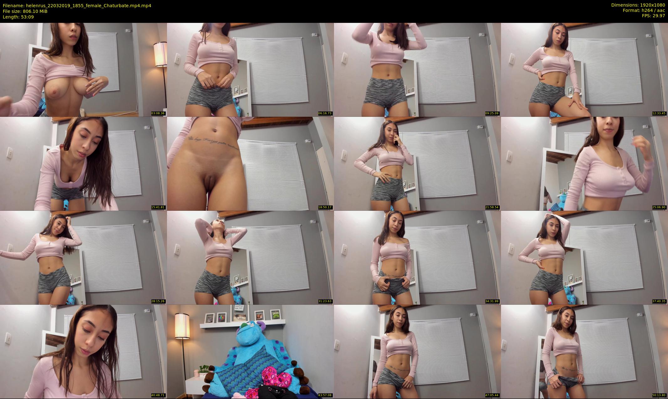 helenrus — 54 minute Chaturbate female cam show recording, 1080p, Mar 22, 2019