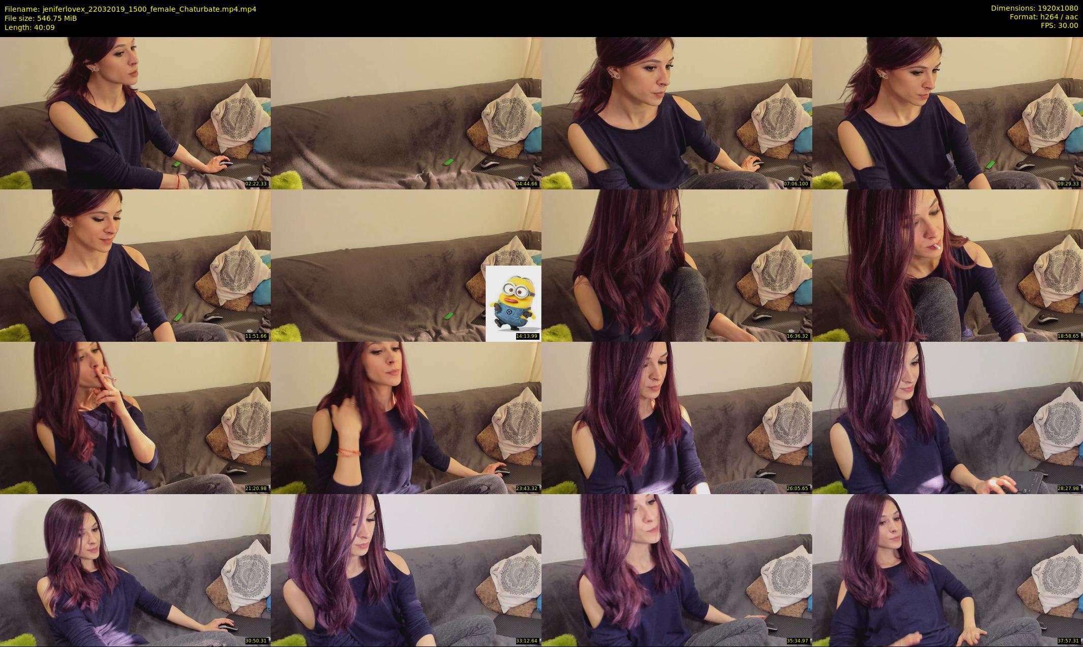 jeniferlovex — 41 minute Chaturbate female cam show recording, 1080p, Mar 22, 2019