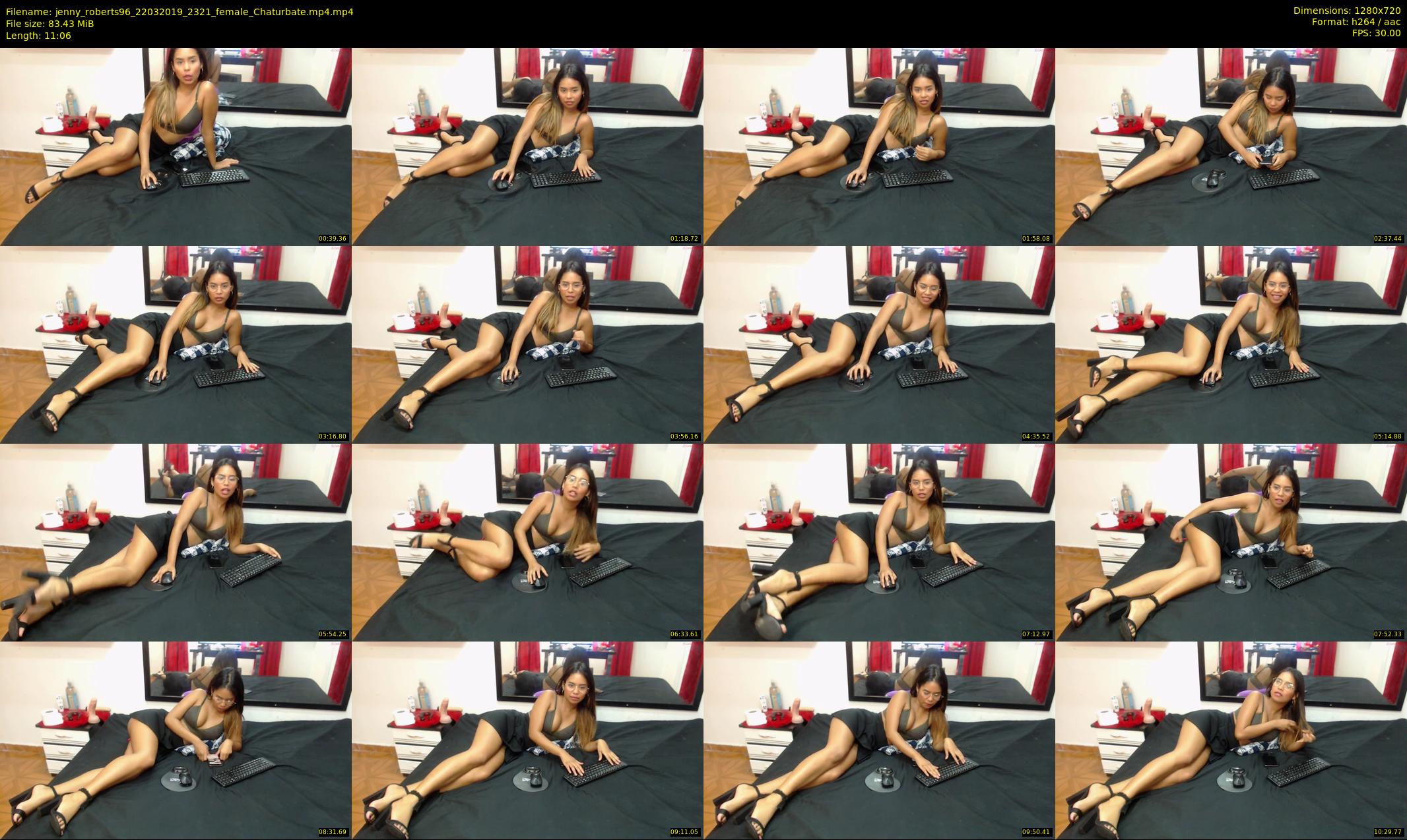 jenny_roberts96 — 12 minute Chaturbate female cam show recording, 720p, Mar 22, 2019