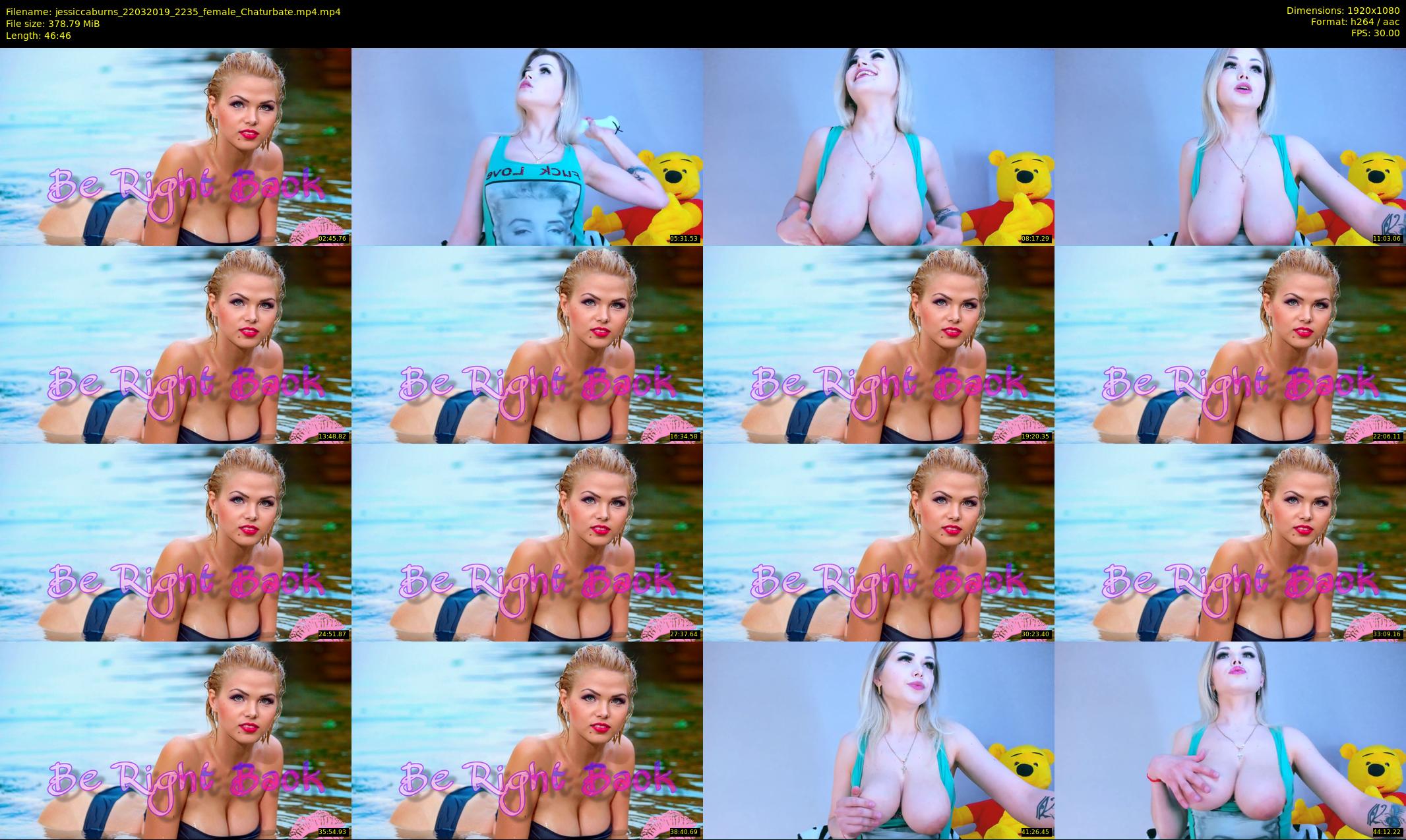 jessiccaburns — 47 minute Chaturbate female cam show recording, 1080p, Mar 22, 2019