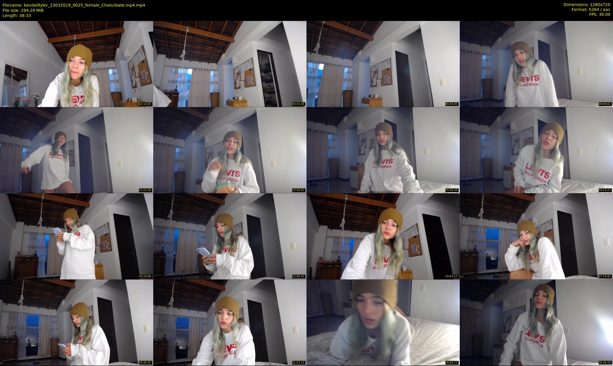 kendalltyler — 39 minute Chaturbate female cam show recording, 720p, Mar 23, 2019