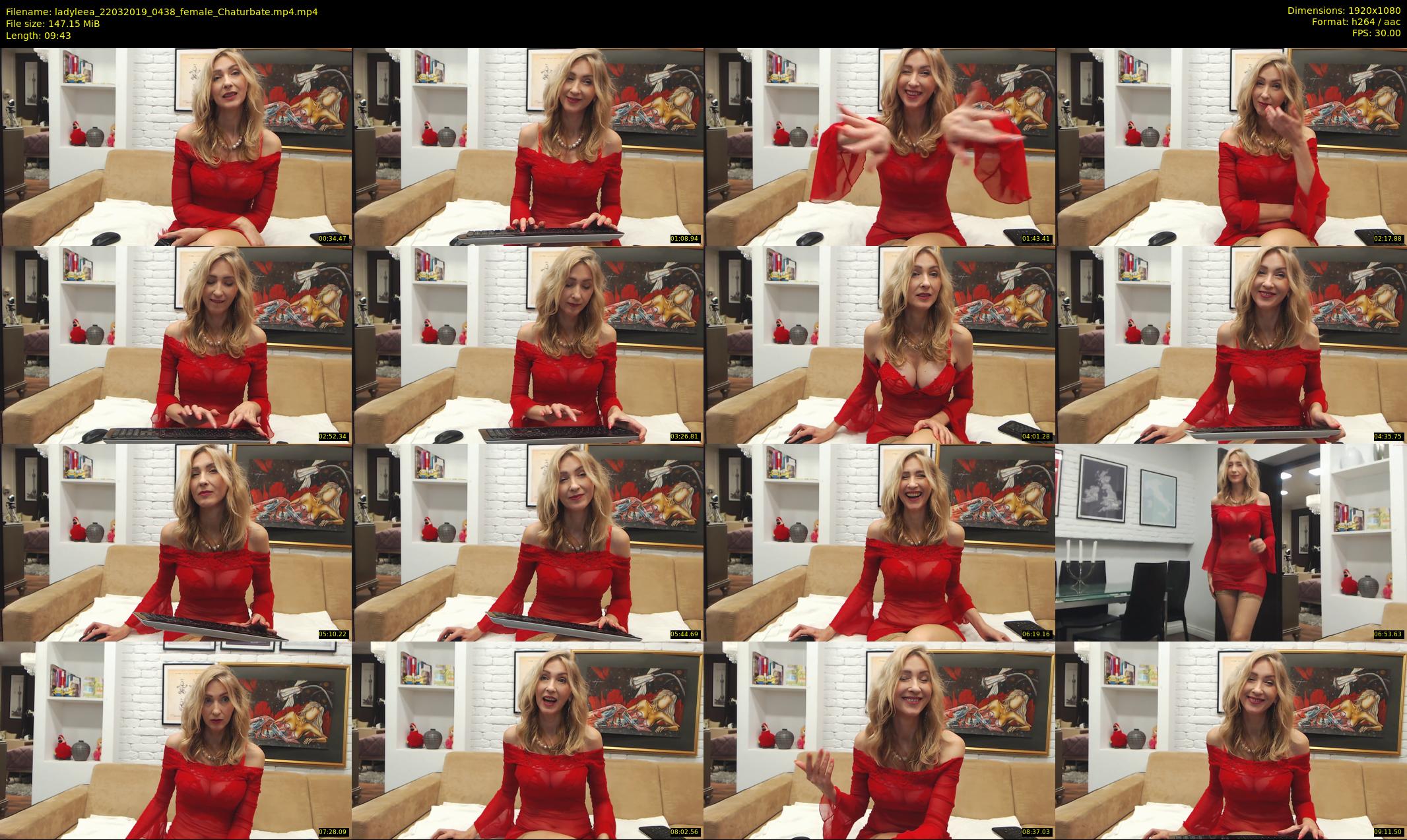 ladyleea — 10 minute Chaturbate female cam show recording, 1080p, Mar 22, 2019