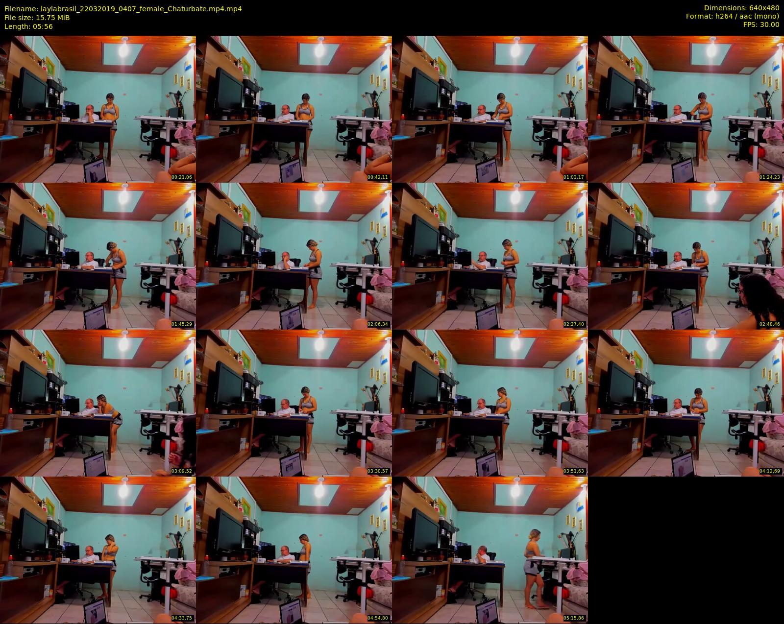 laylabrasil — 6 minute Chaturbate female cam show recording, 480p, Mar 22, 2019