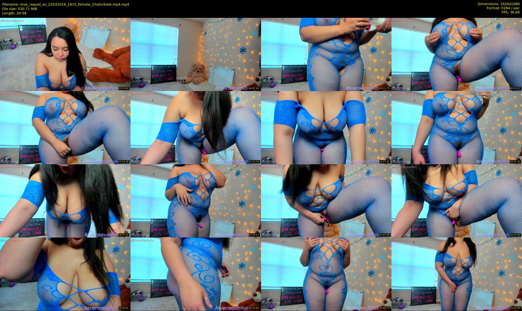 love_raquel_xo — 35 minute Chaturbate female cam show recording, 1080p, Mar 22, 2019