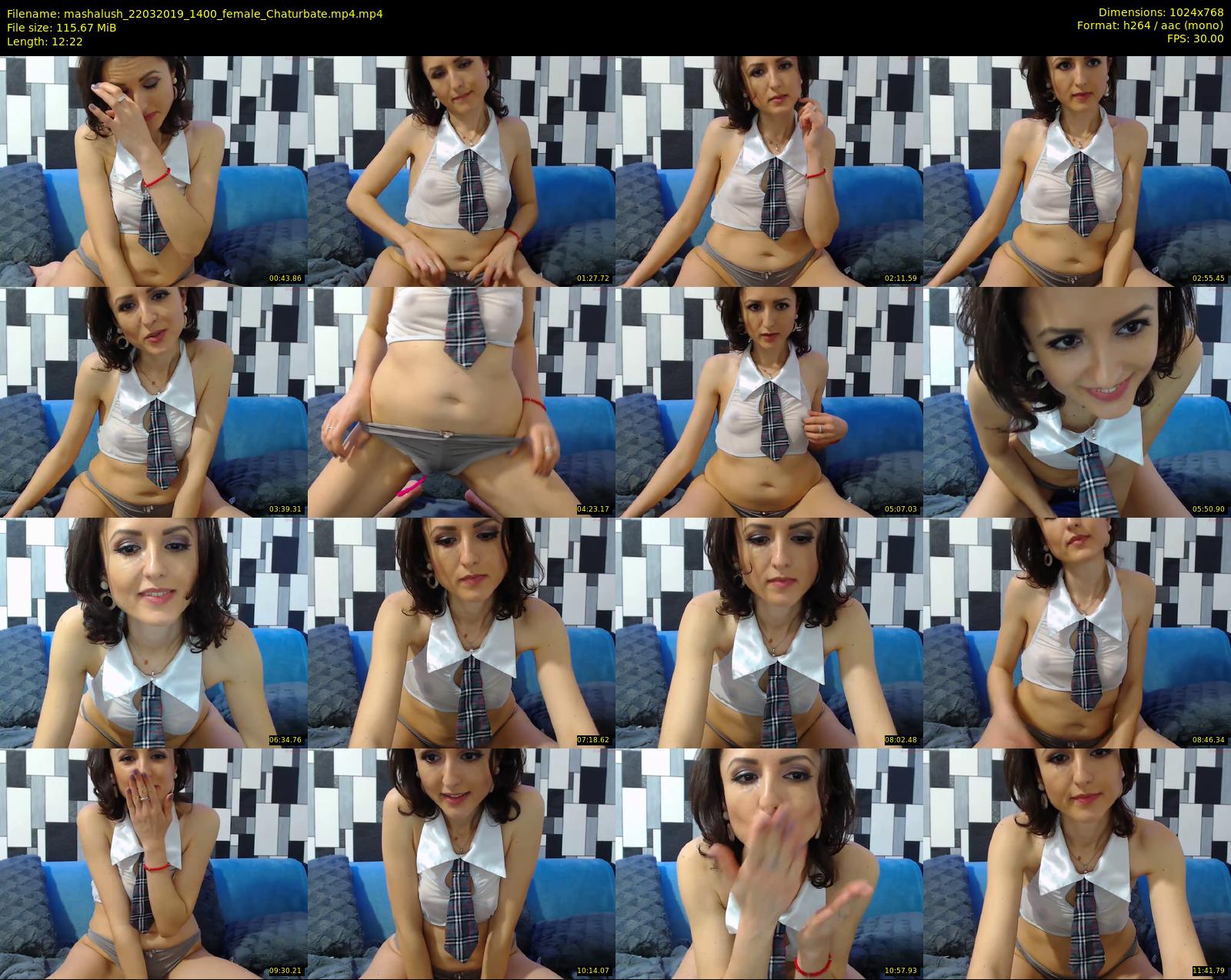 mashalush — 13 minute Chaturbate female cam show recording, 720p, Mar 22, 2019