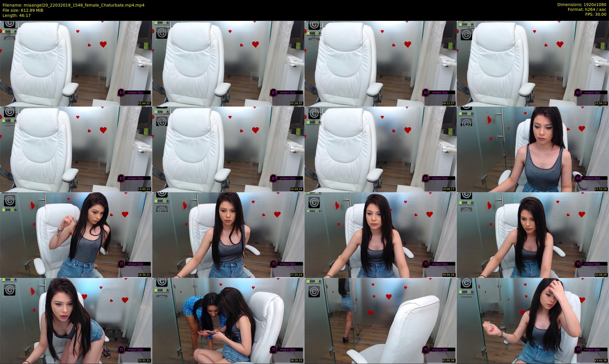 miaangel20 — 47 minute Chaturbate female cam show recording, 1080p, Mar 22, 2019