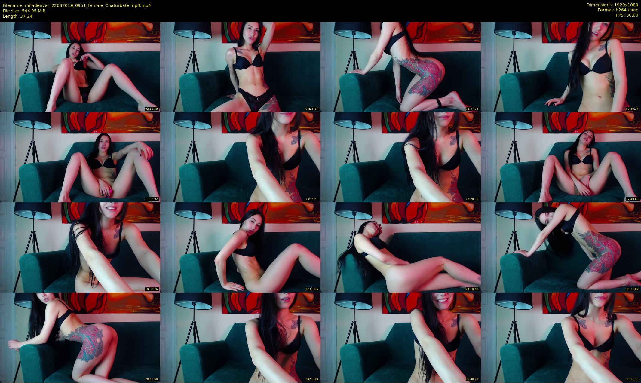 miladenver — 38 minute Chaturbate female cam show recording, 1080p, Mar 22, 2019