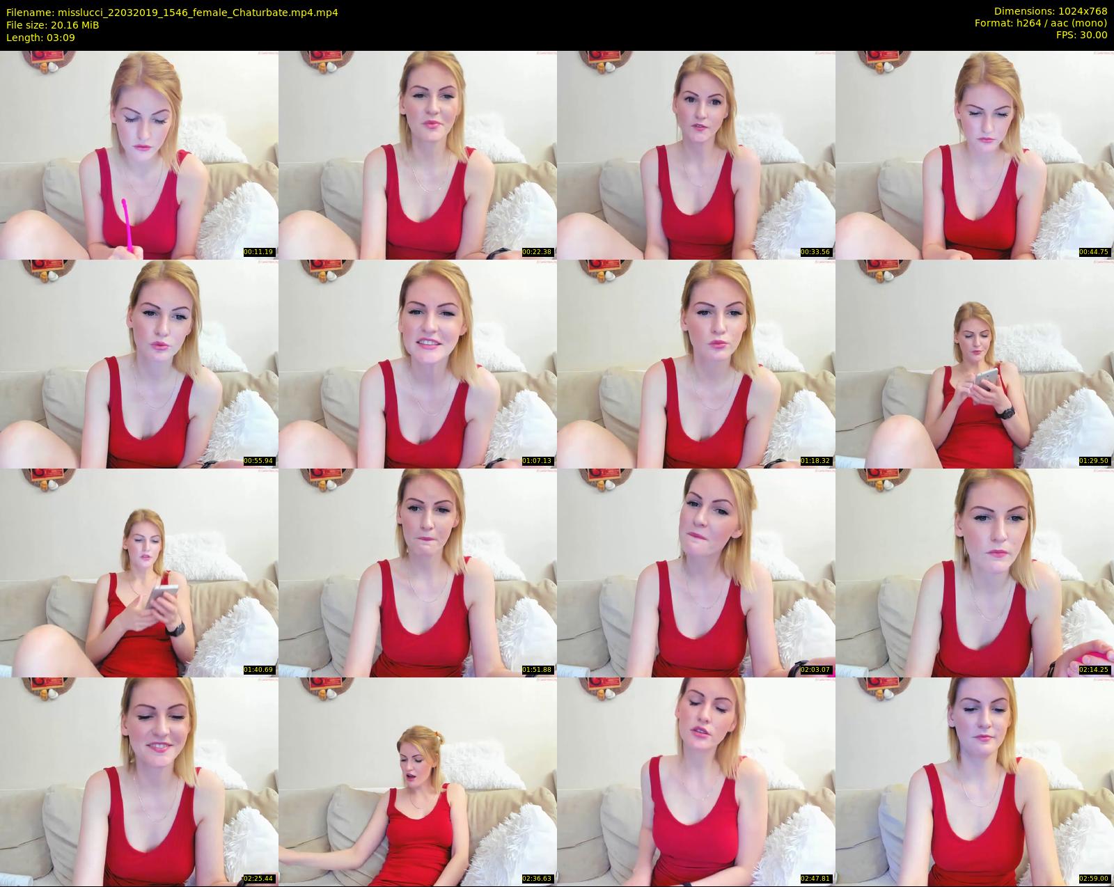 misslucci — 4 minute Chaturbate female cam show recording, 720p, Mar 22, 2019