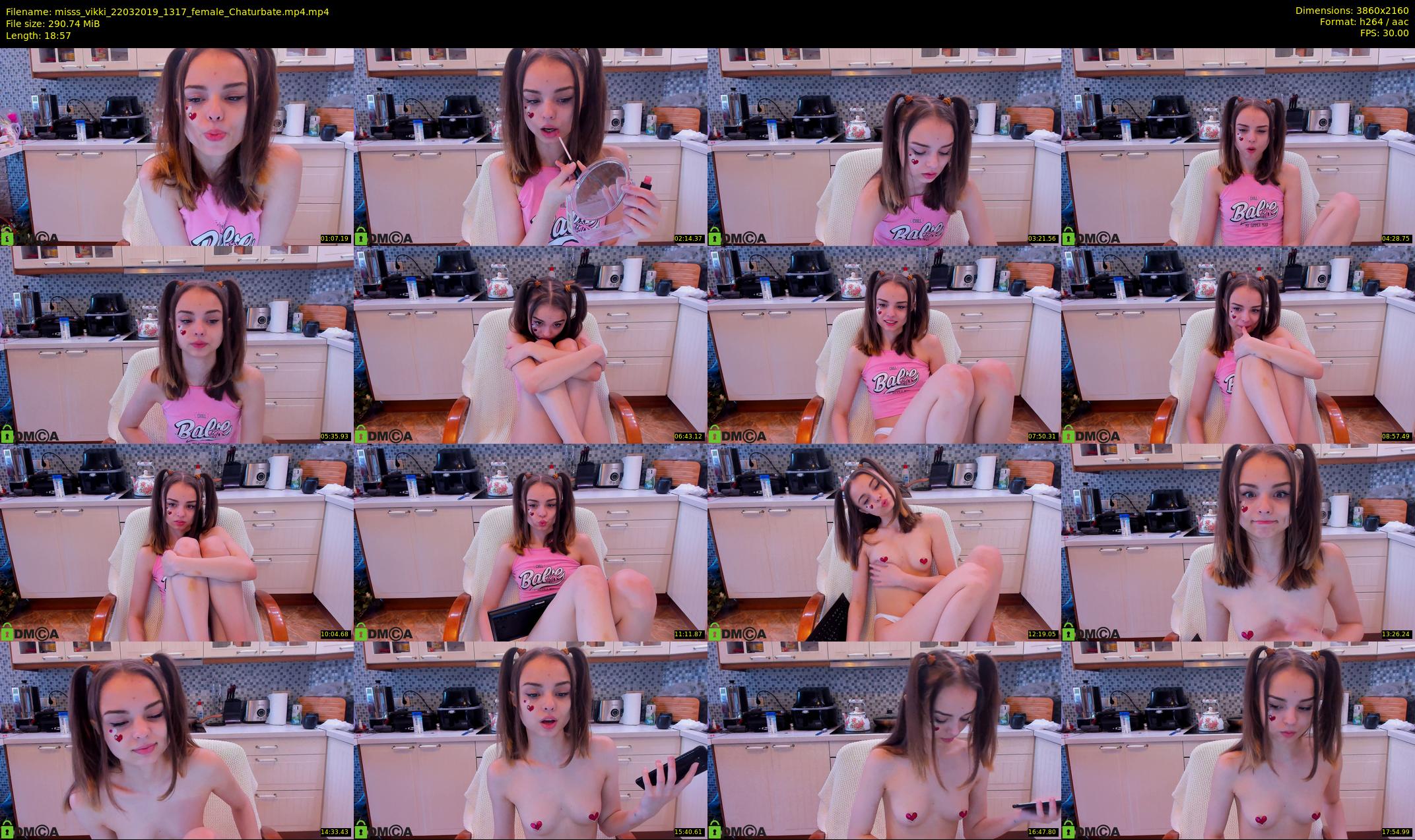 misss_vikki — 19 minute Chaturbate female cam show recording, 4K, Mar 22, 2019