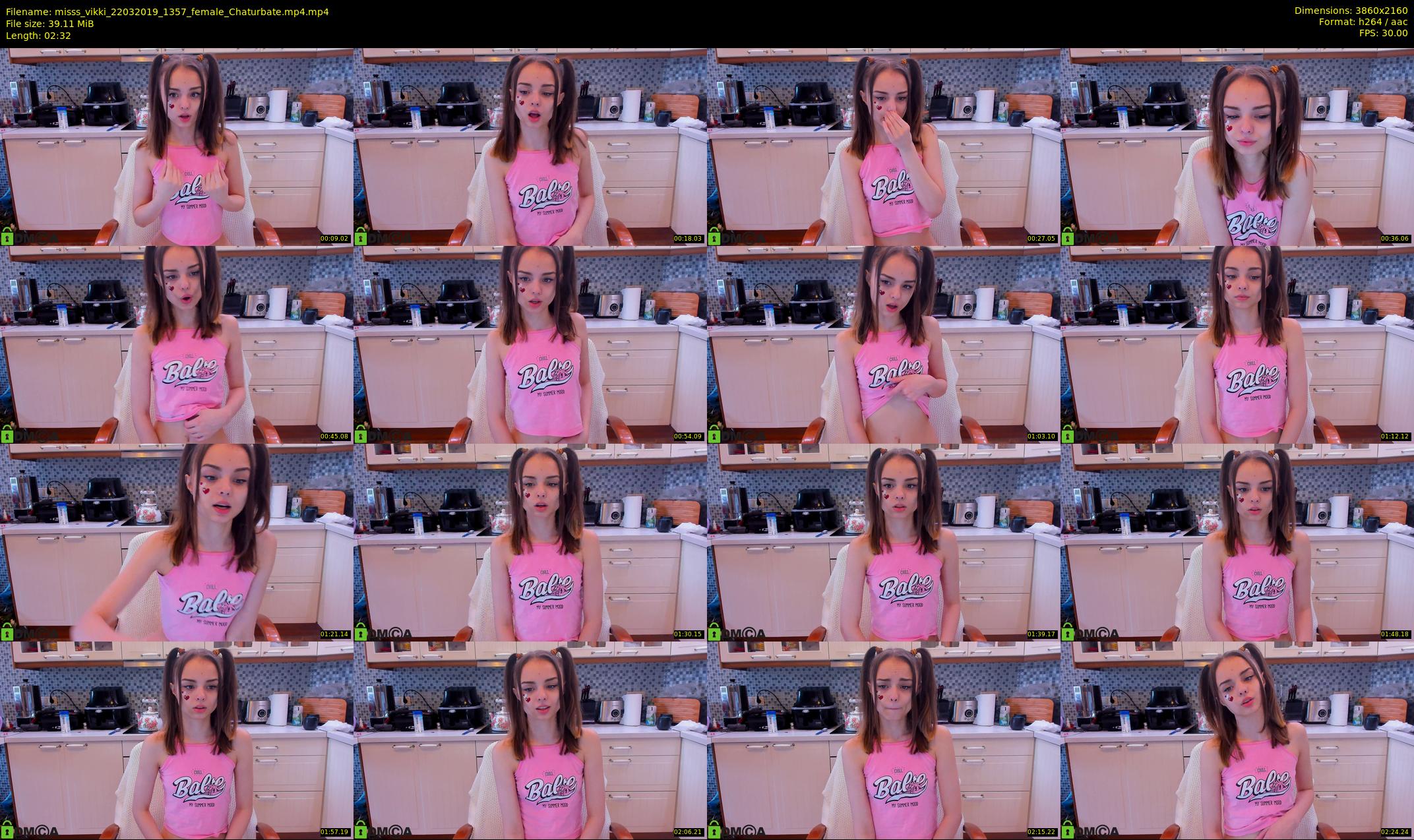 misss_vikki — 3 minute Chaturbate female cam show recording, 4K, Mar 22, 2019